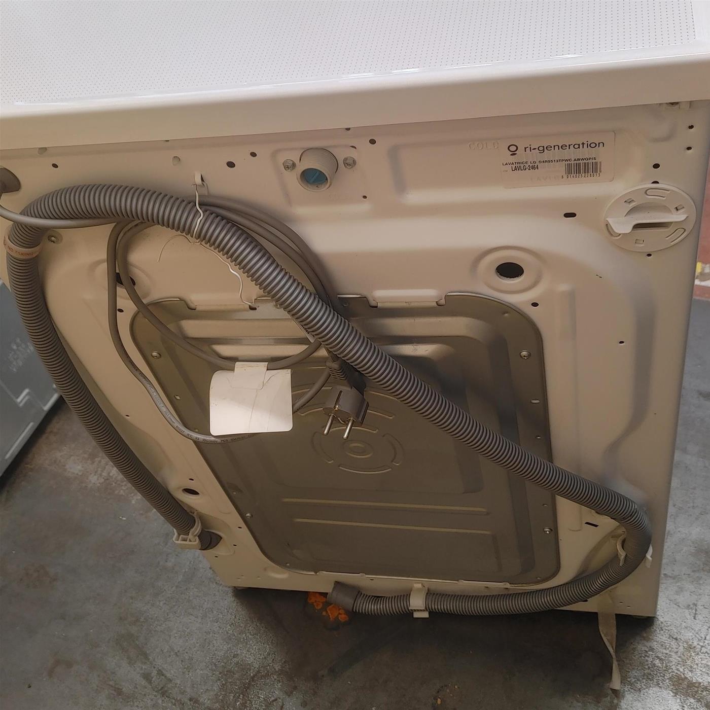 LG D4R9513TPWC lavatrice asciugatrice Libera installazione Carica frontale Argento, Bianco D