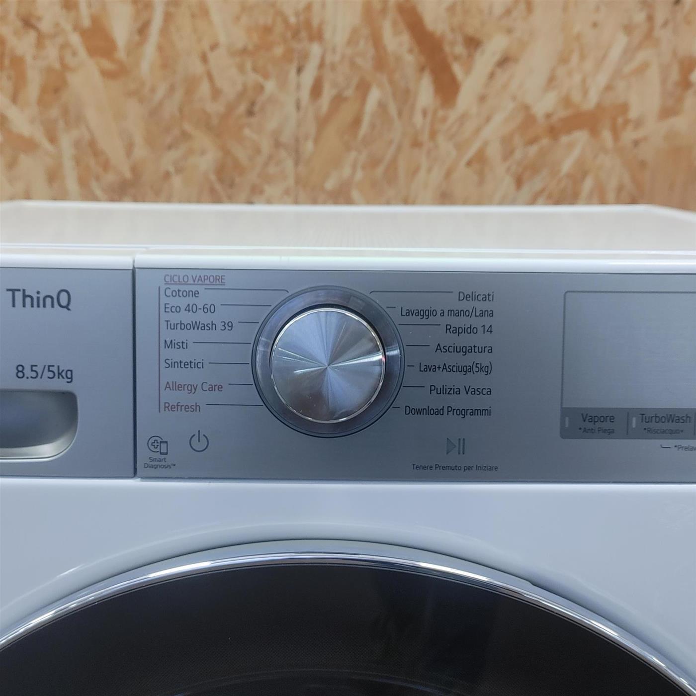 Lavasciuga intelligente LG F2DV9S8H2E Slim Vapore TurboWash 360 8.5/5Kg