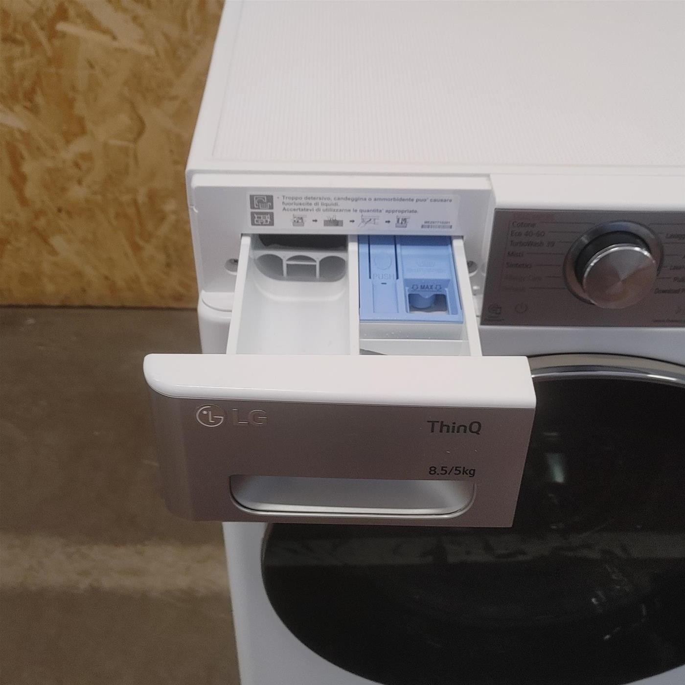 Lavasciuga LG F2DV9S8H2E Libera installazione Caricamento frontale Bianco E