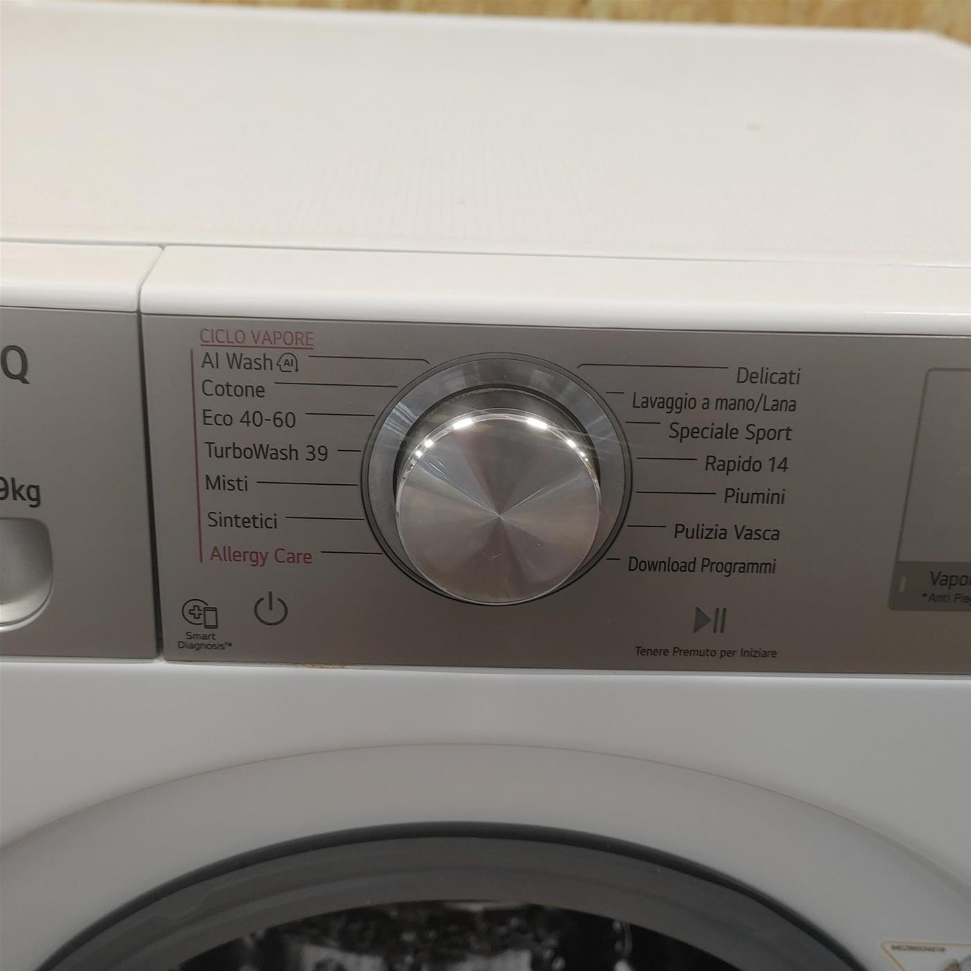 Lavatrice intelligente LG F4R9009TPWC Classe A 9 Kg