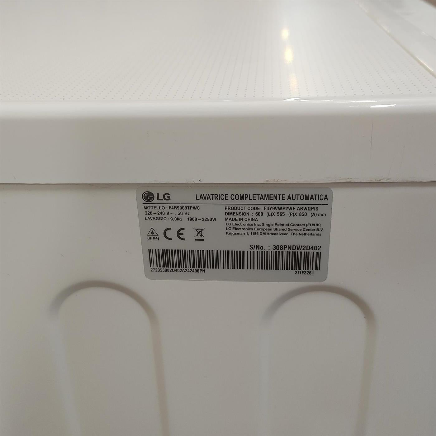 Lavatrice intelligente LG F4R9009TPWC TurboWash, Classe A 9 Kg