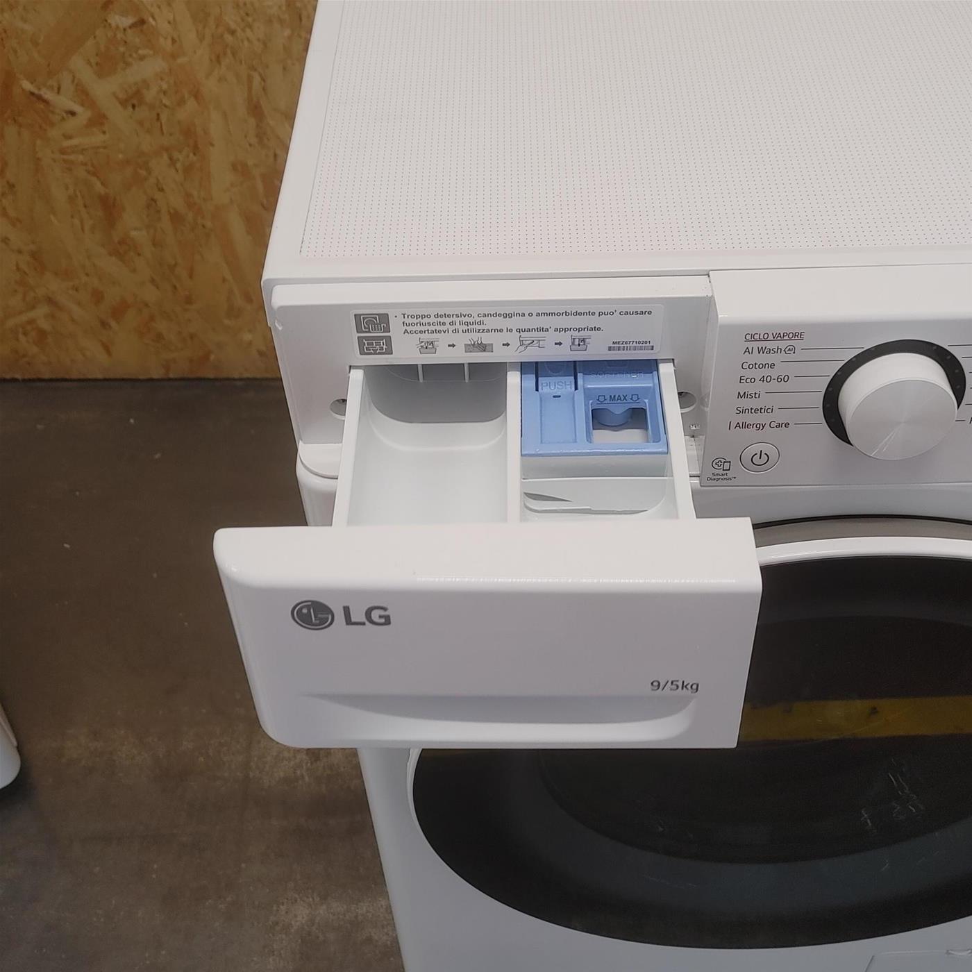 Lavasciuga slim LG D2R5S09TSWW AI DD 9/5kg