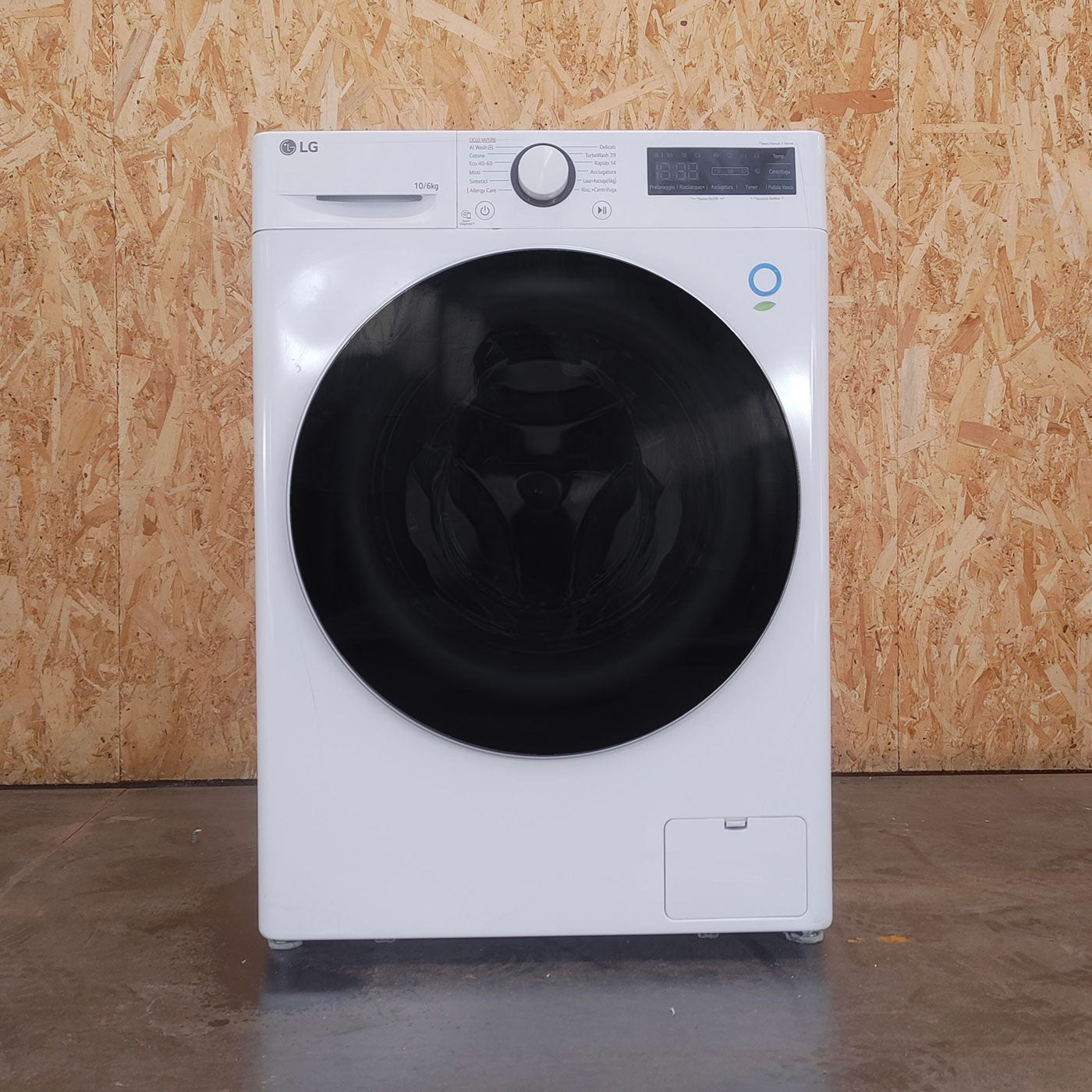 LG D4R5010TSWS lavatrice asciugatrice Libera installazione Carica frontale Bianco D