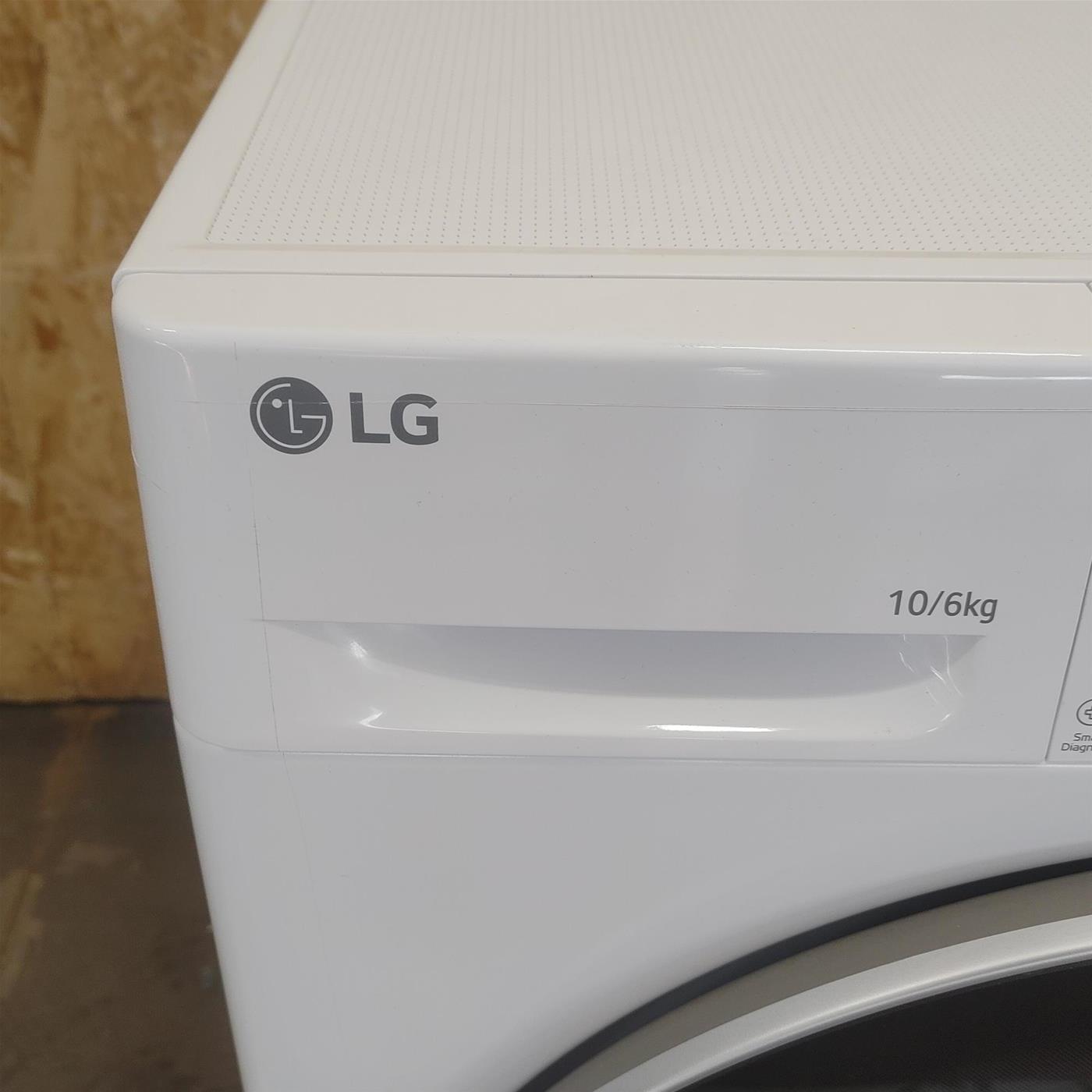 LG D4R5010TSWS lavatrice asciugatrice Libera installazione Carica frontale Bianco D