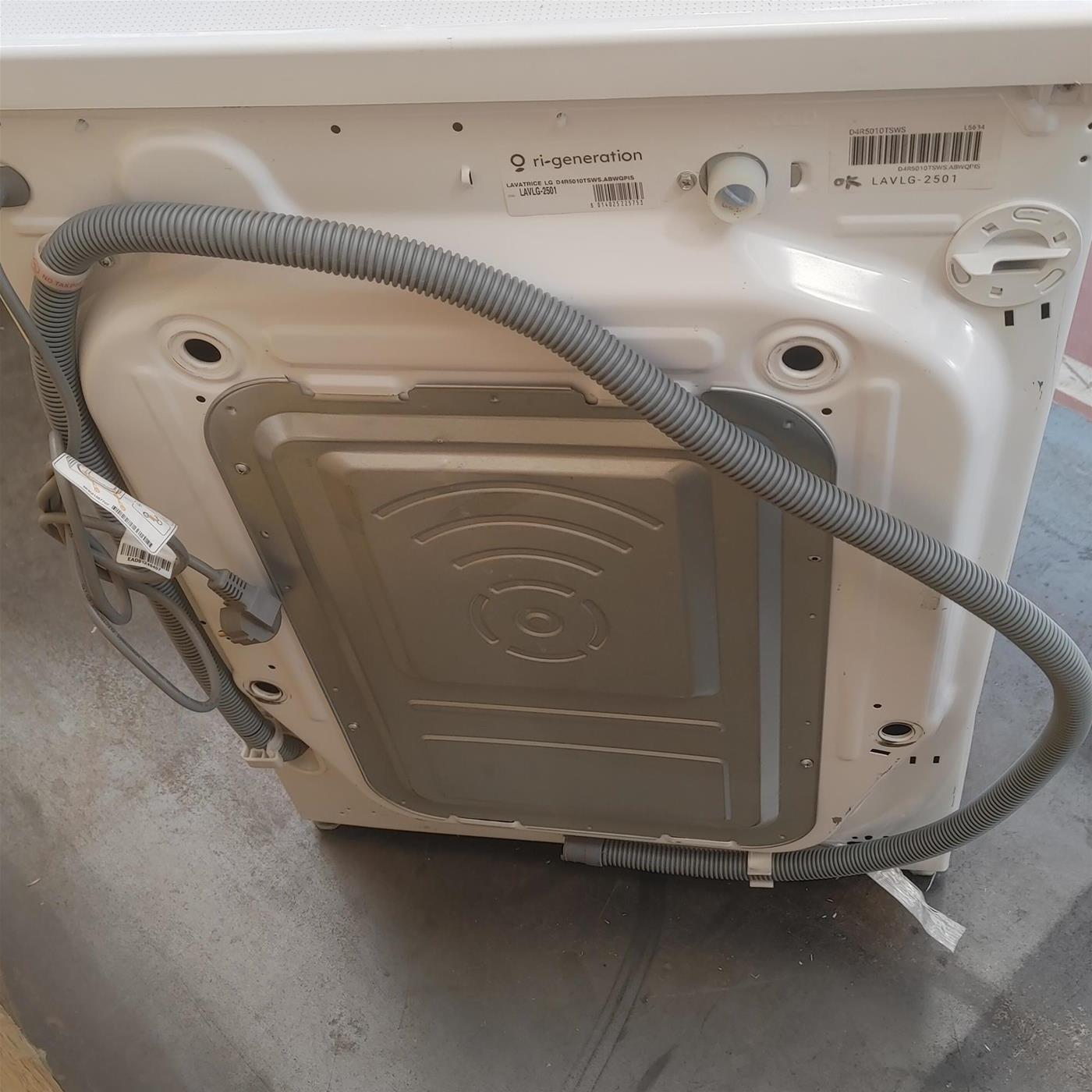 LG D4R5010TSWS lavatrice asciugatrice Libera installazione Carica frontale Bianco D