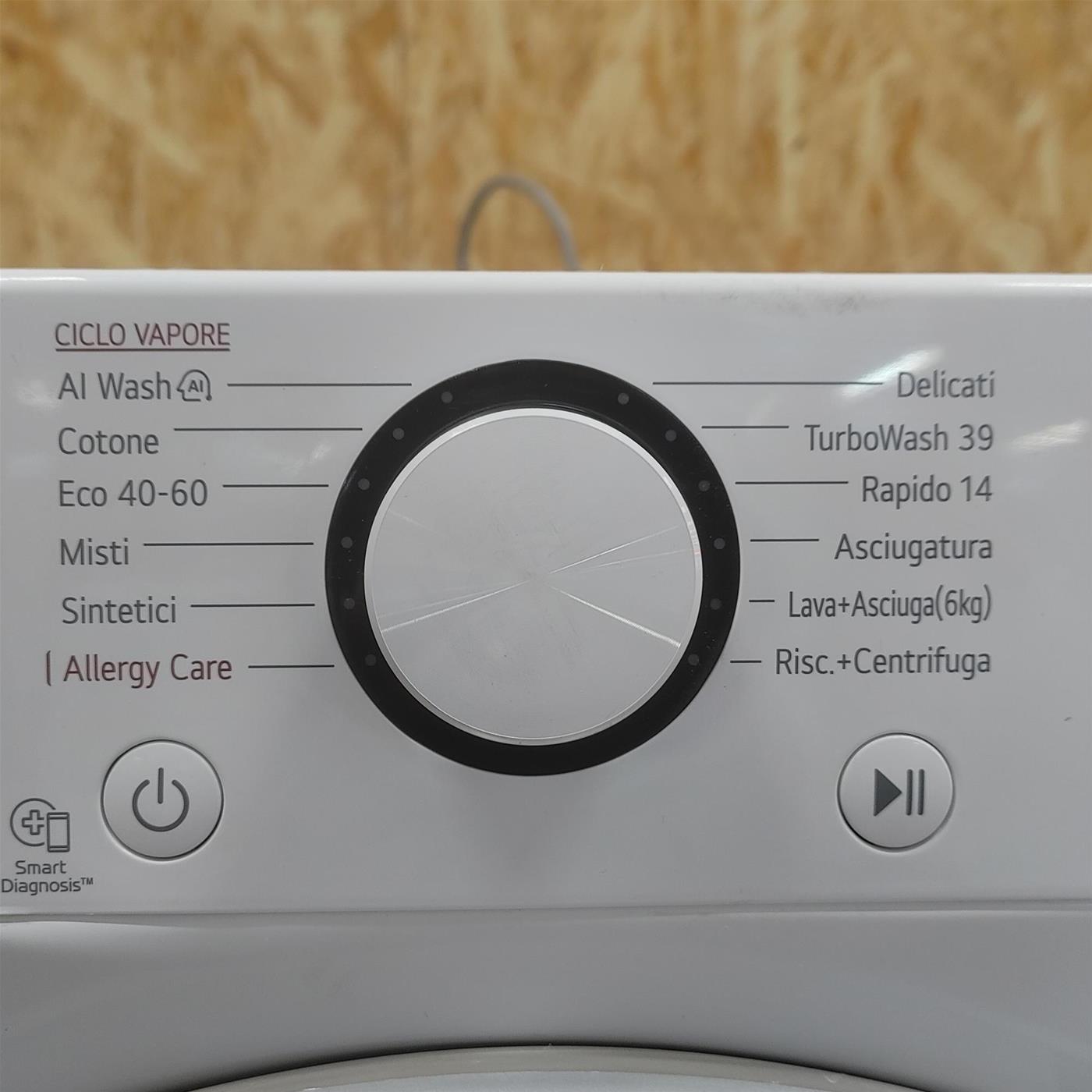 Lavasciuga LG D4R5010TSWS Serie R5 AI DD TurboWash 360, Eco Hybrid 10/6kg
