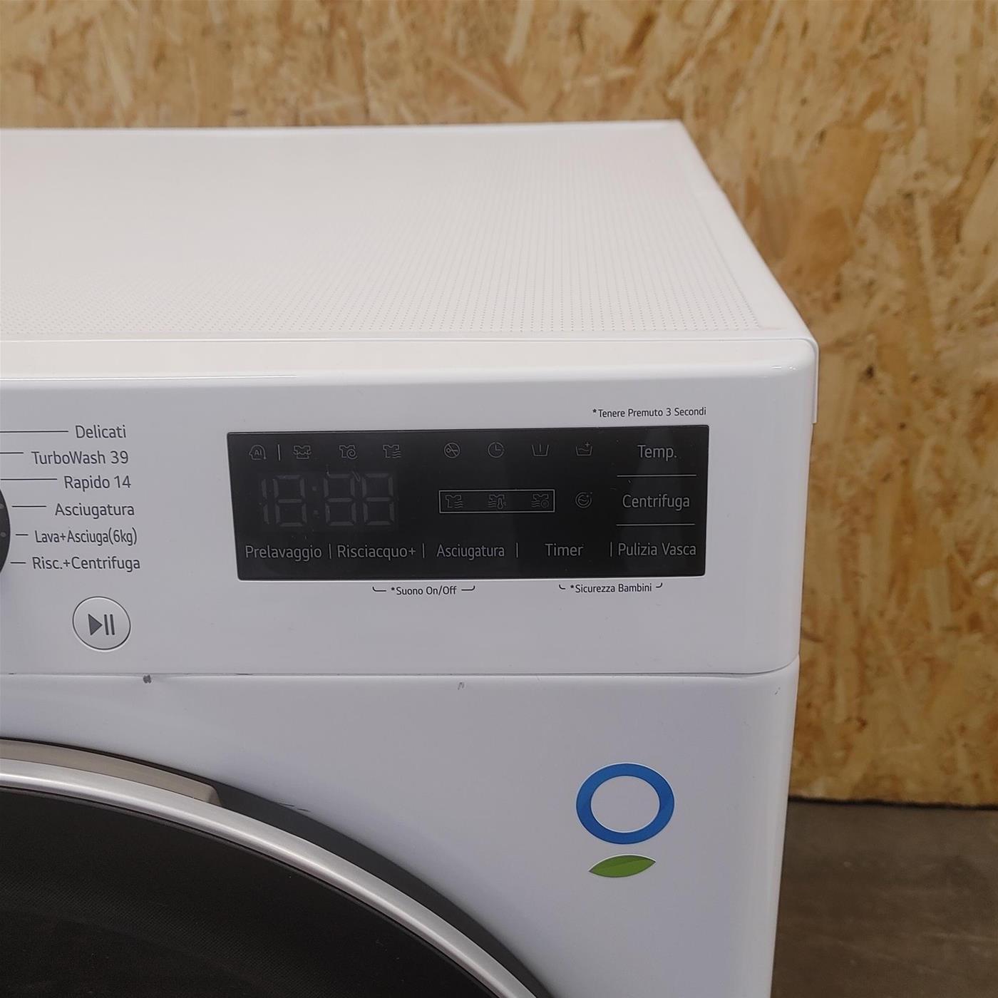 Lavasciuga LG D4R5010TSWS Libera installazione Carica frontale Bianco D