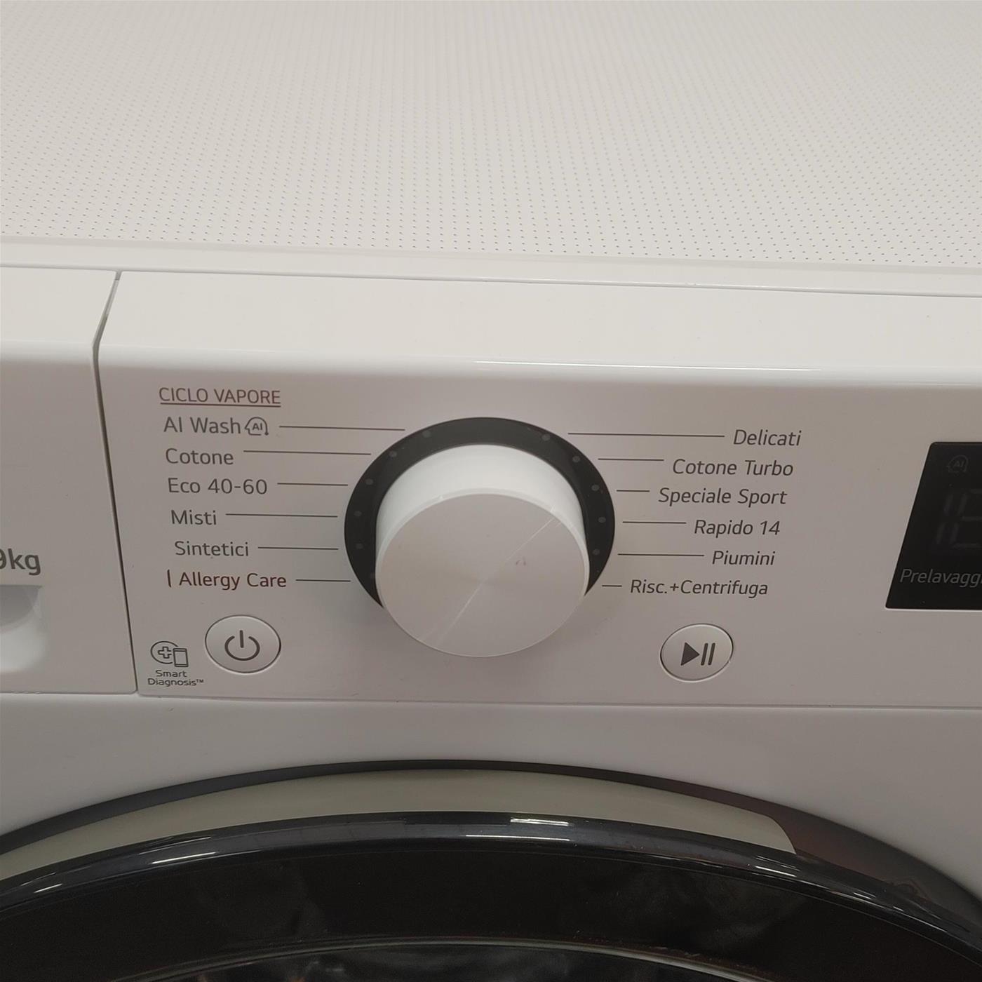 Lavatrice LG F4R3009NNWB Carica frontale 9 kg 1400 giri Bianco