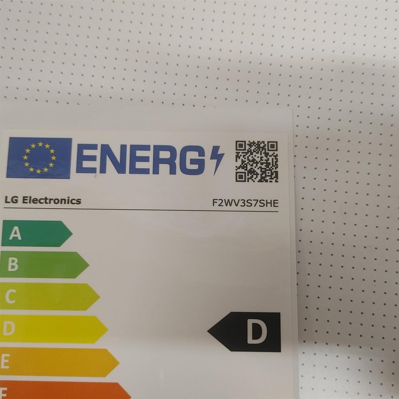 Lavatrice LG F2WV3S7SHE Caricamento frontale 7 kg 1200 Giri/min Bianco