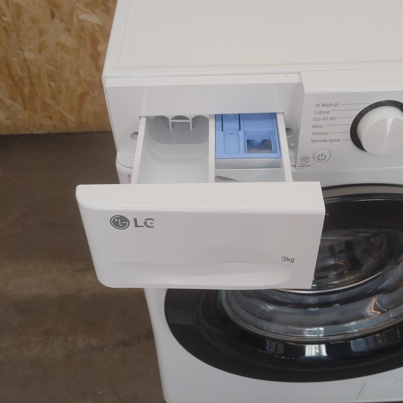 Lavatrice LG F4R3009NNWB Carica frontale 9 kg 1400 giri Bianco