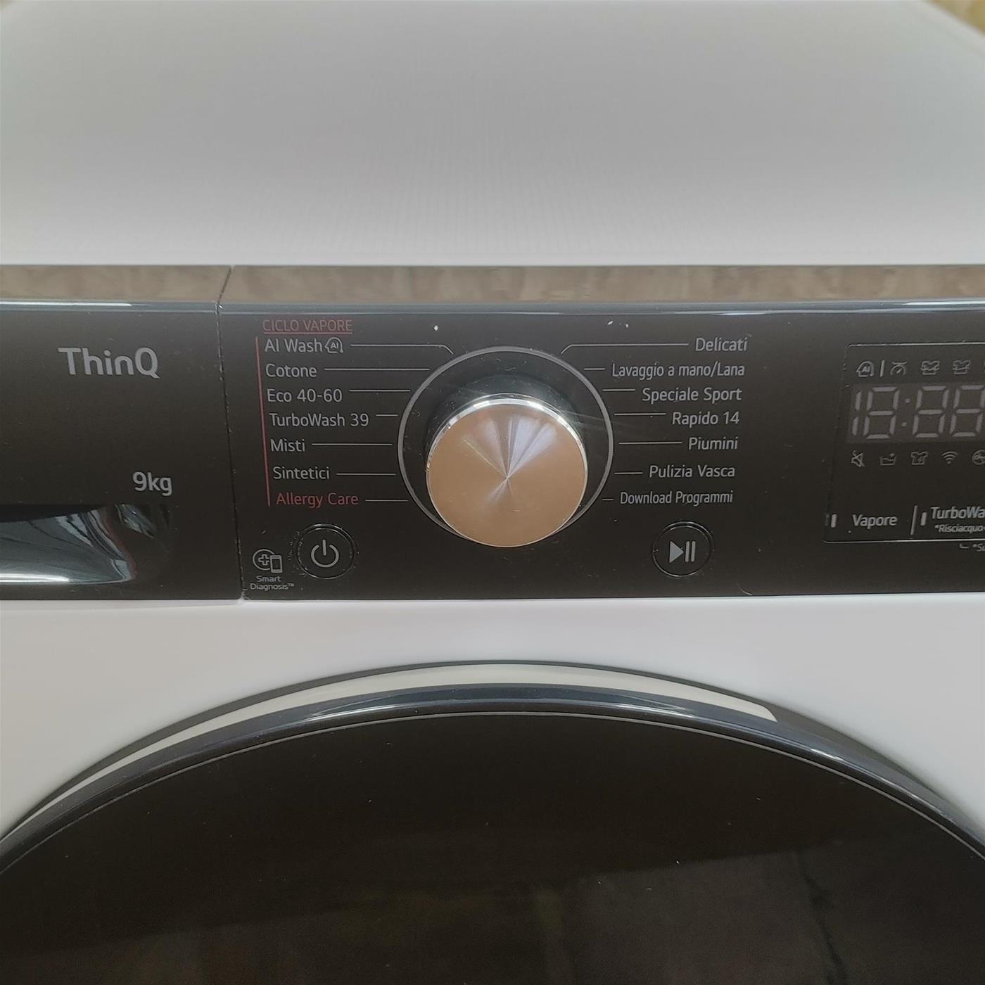 Lavatrice intelligente LG F4R7509TSWB 9kg AI DD