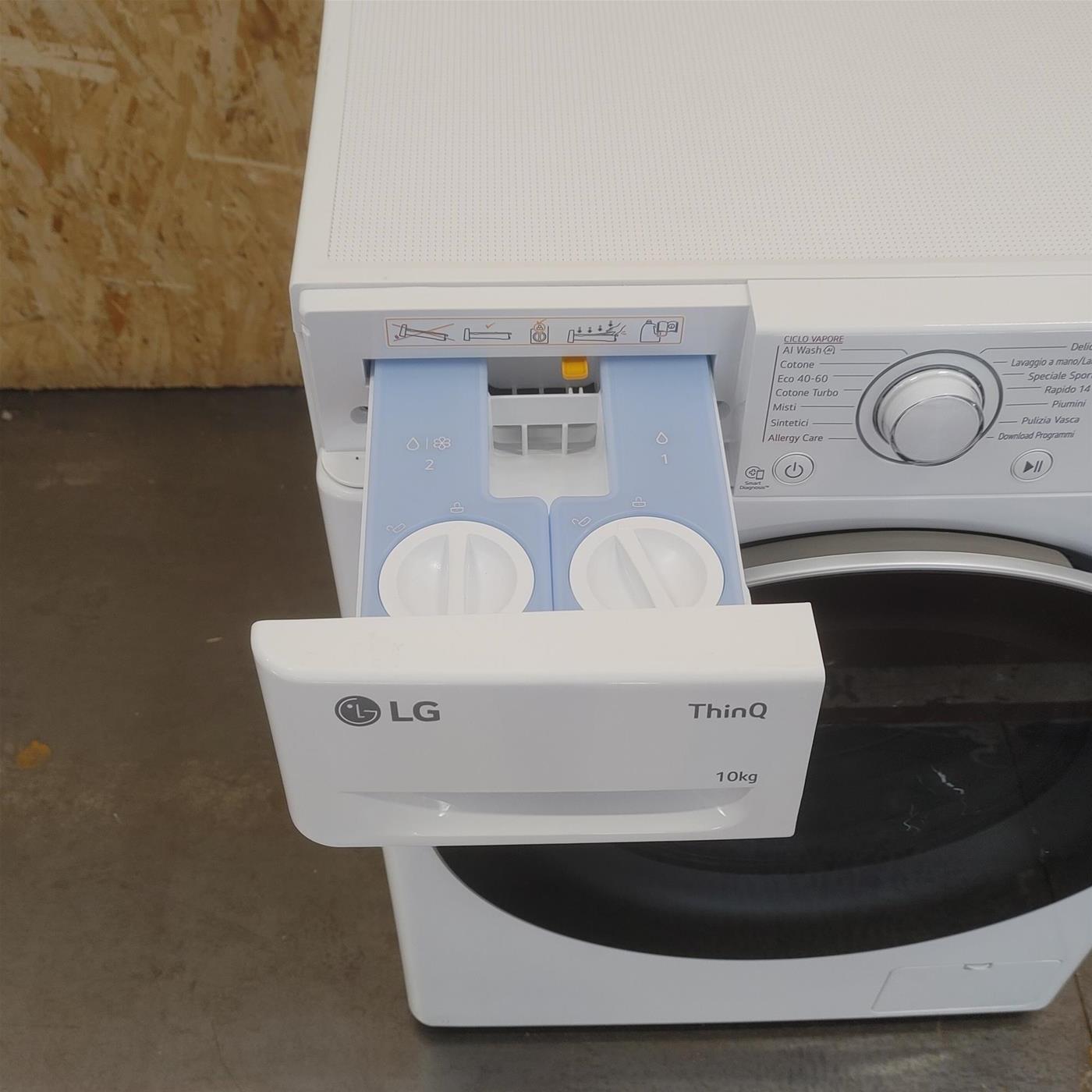 Lavatrice LG F4R3710NSWW Carica frontale 10 kg 1400 Giri/min Bianco