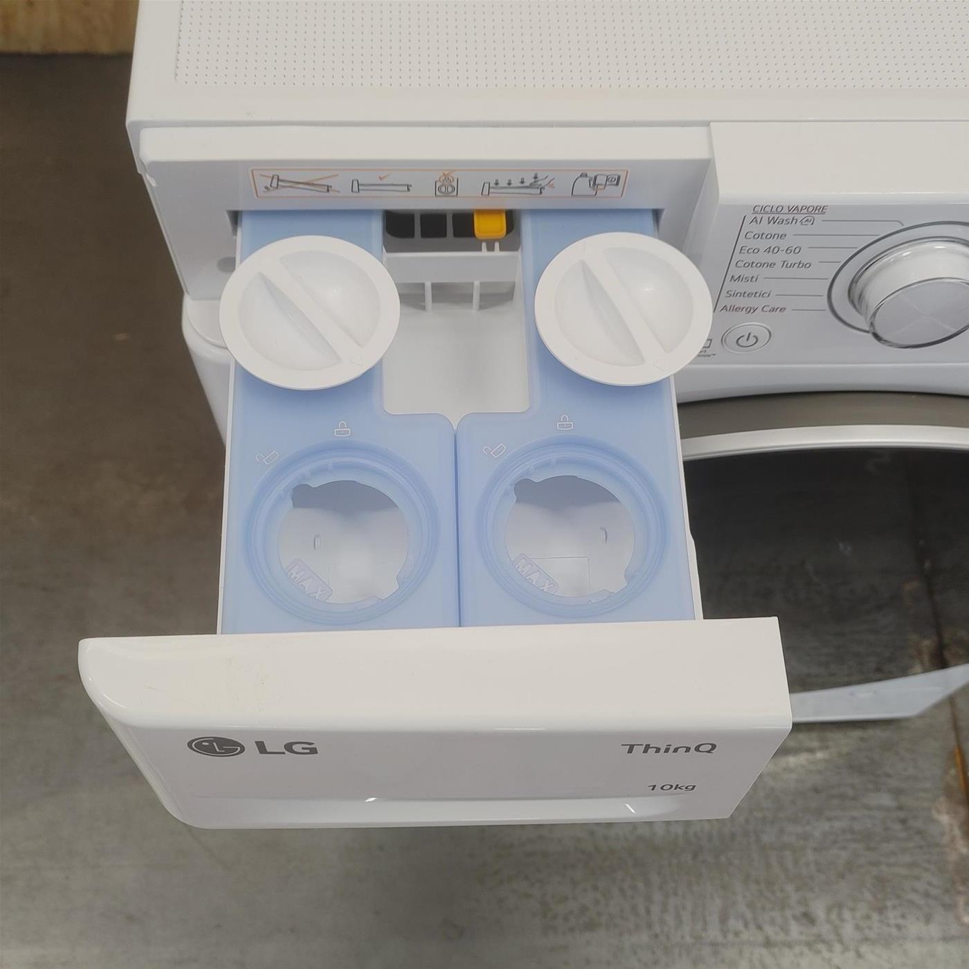 Lavatrice LG F4R3710NSWW Carica frontale 10 kg 1400 Giri/min Bianco