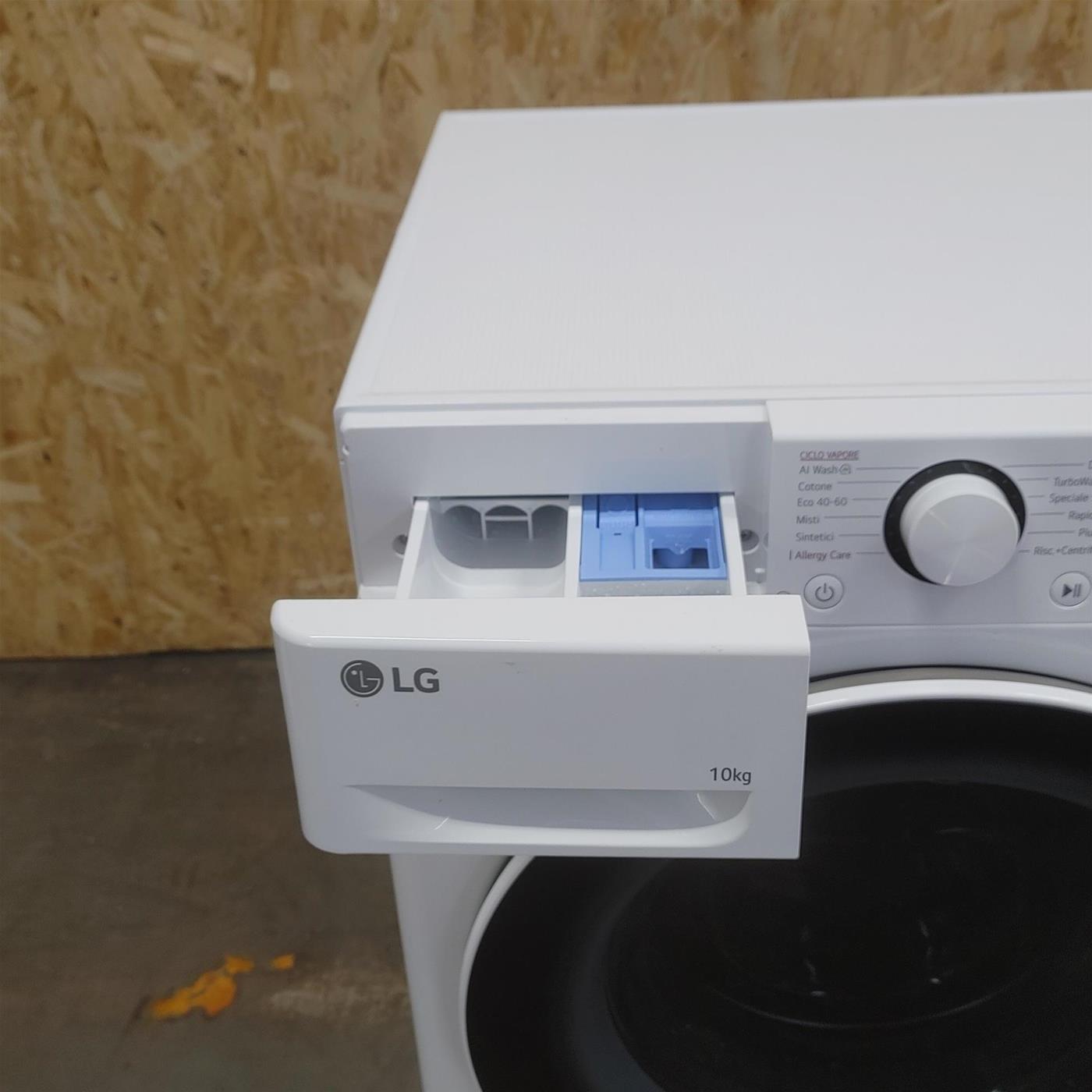 LG F4R5010TSWW Lavatrice 10kg AI DD, Classe A-10%, 1400 Giri