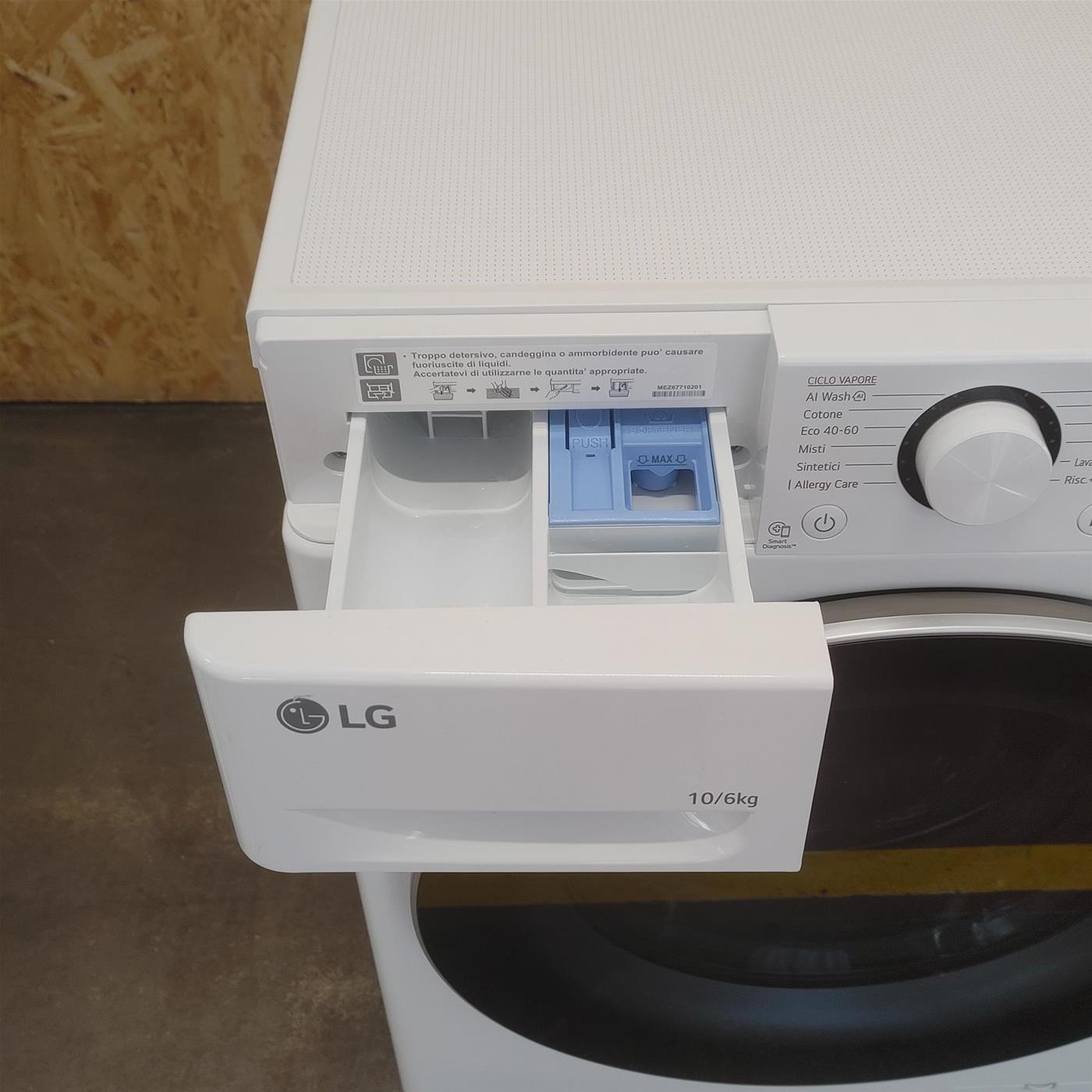Lavasciuga LG D4R5010TSWS 10/6 Kg