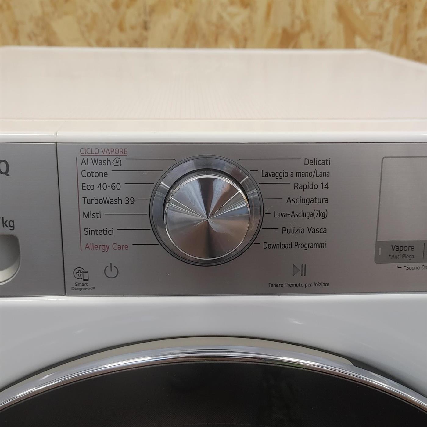 Lavasciuga LG D4R9513TPWC 13/7kg AI DD, Classe D, 1400 giri
