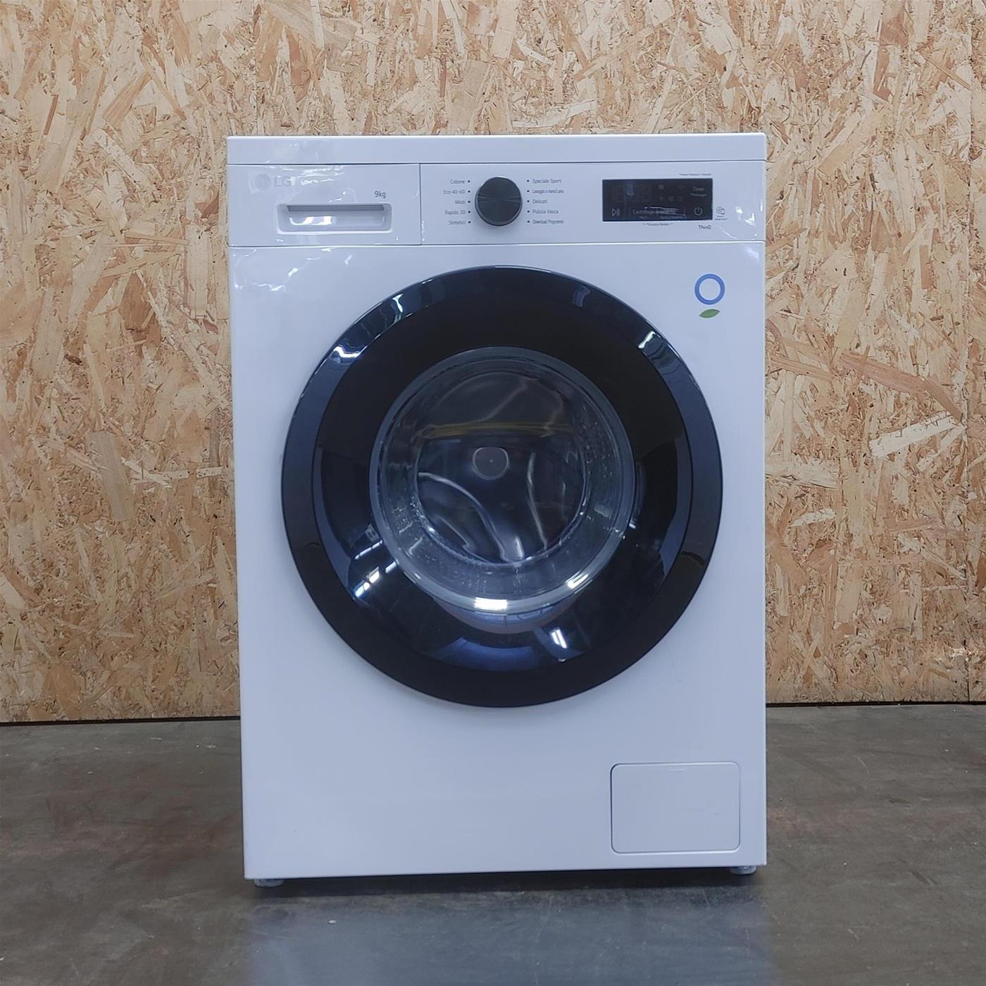 LG F4NX1009NWK Lavatrice smart 9kg, Classe A, 1400 giri, 6 Motion, Allergy Care, Bianca