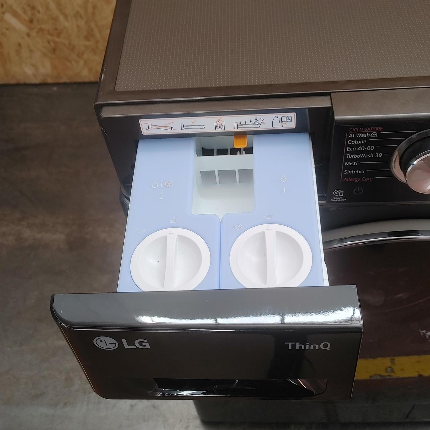 Lavatrice intelligente LG F4R9513TPB AI DD TurboWash, Vapore 13 Kg