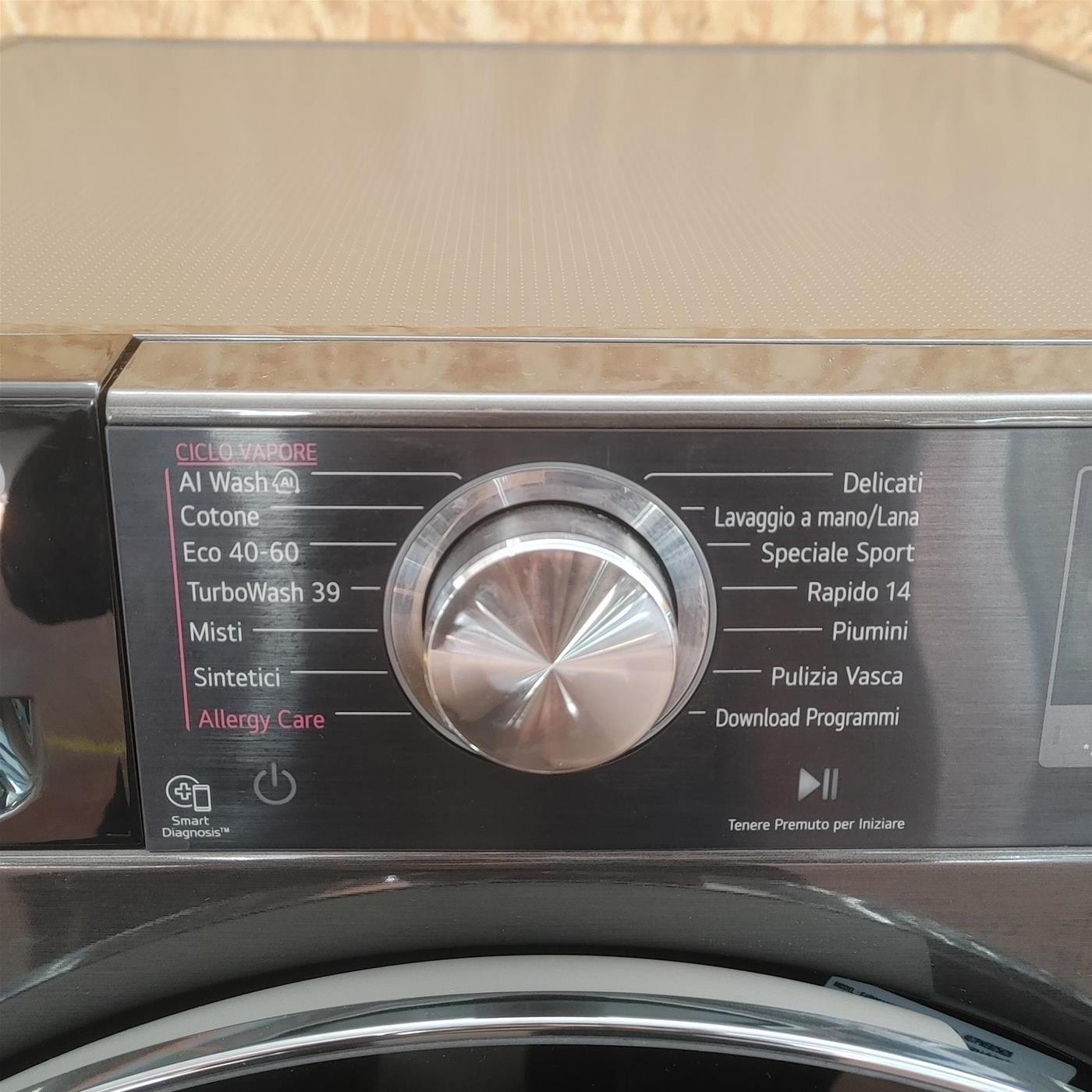 Lavatrice intelligente LG F4R9513TPB AI DD TurboWash, Vapore 13 Kg