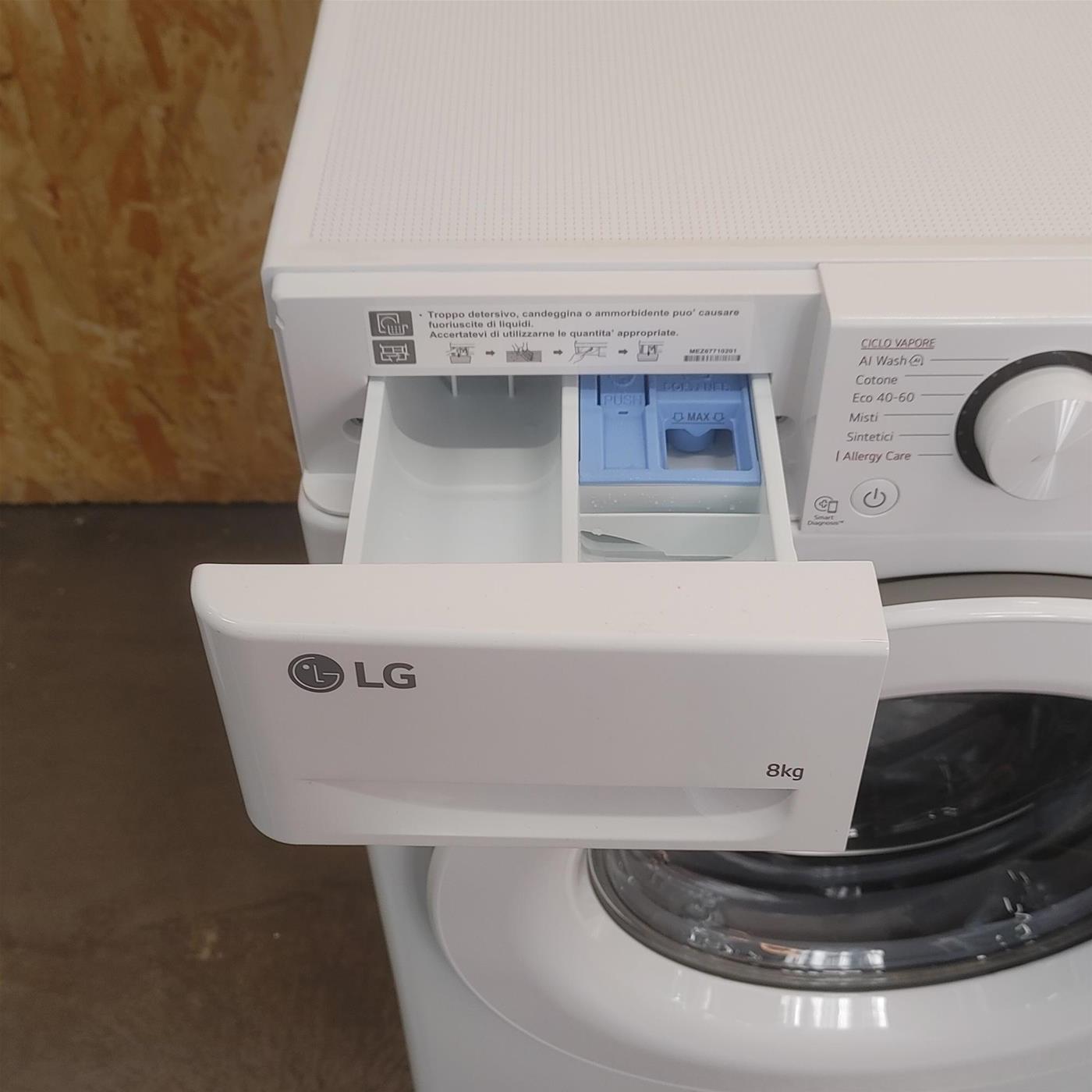 Lavatrice intelligente LG F2R3S08NSWW 8 Kg