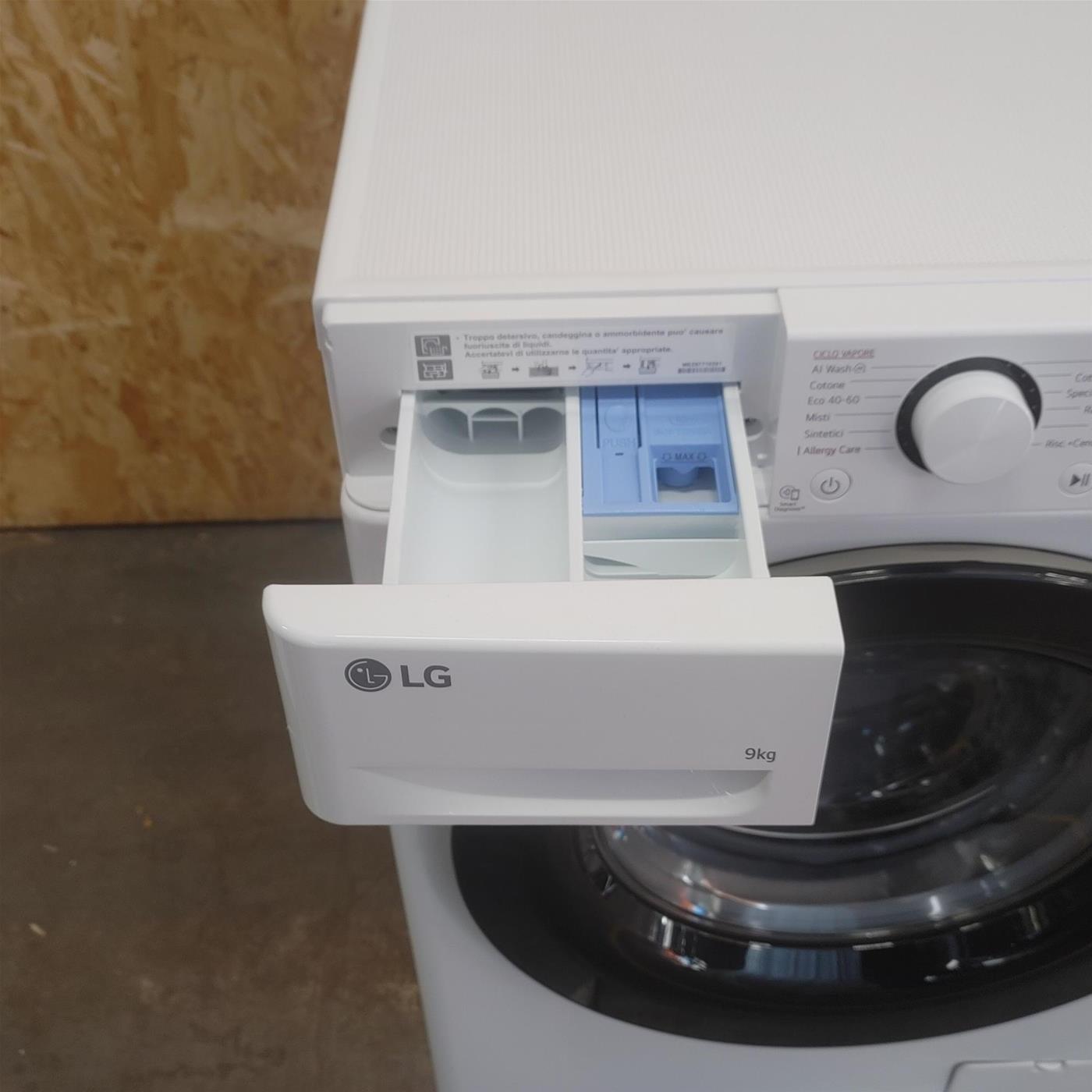 Lavatrice intelligente LG F2R3S09NSWB 9 Kg