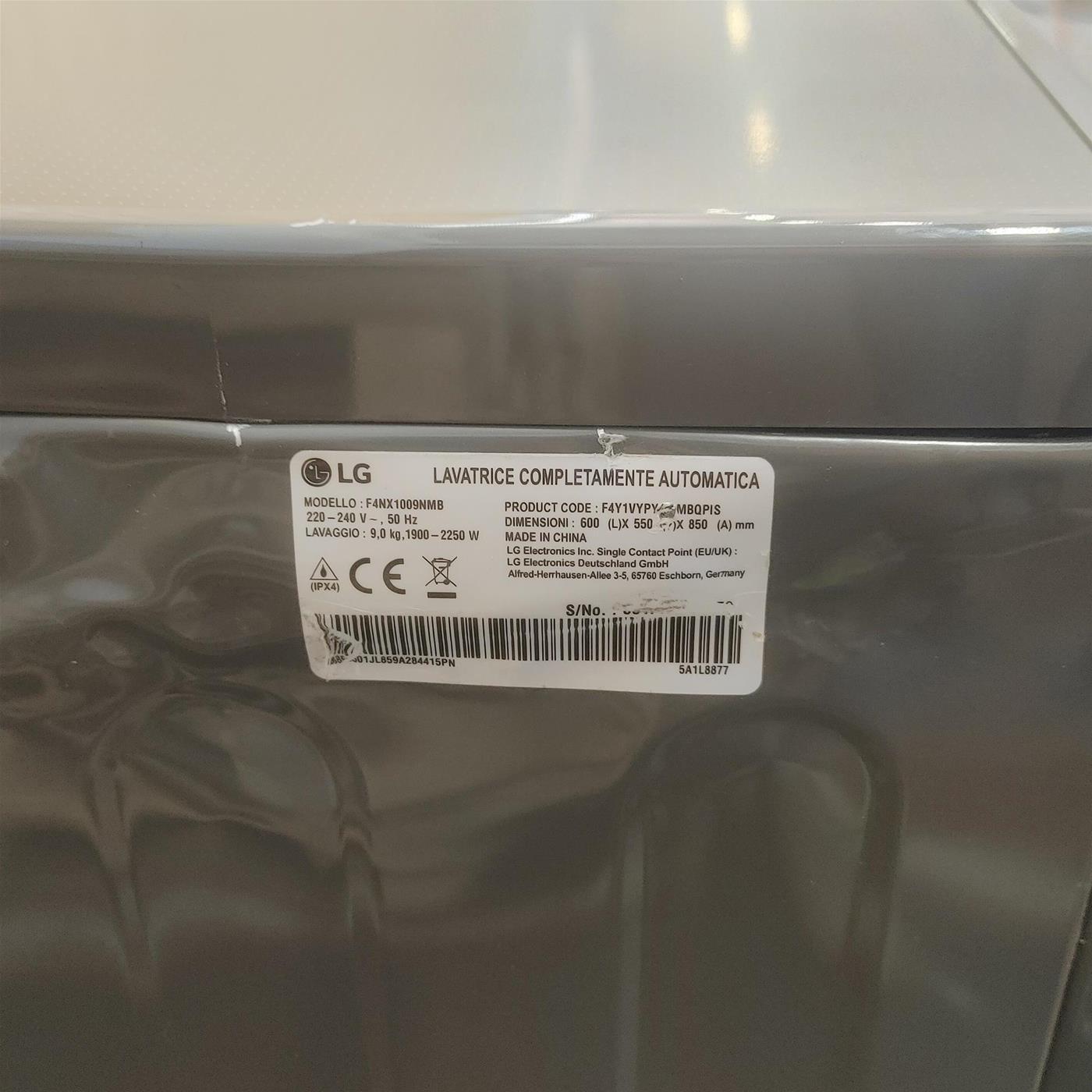 Lavatrice LG F4NX1009NWB 9 kg Wifi
