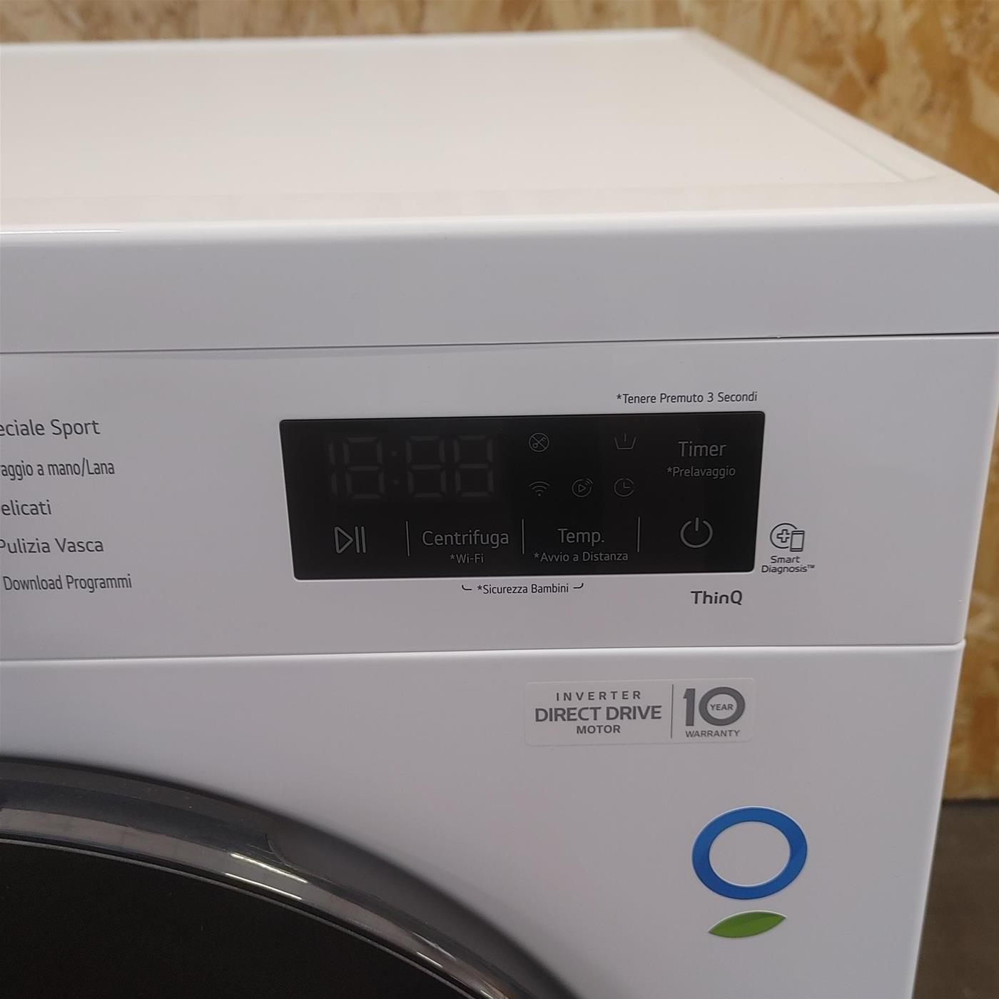 Lavatrice LG F4NX1009NWB 9 Kg Wifi