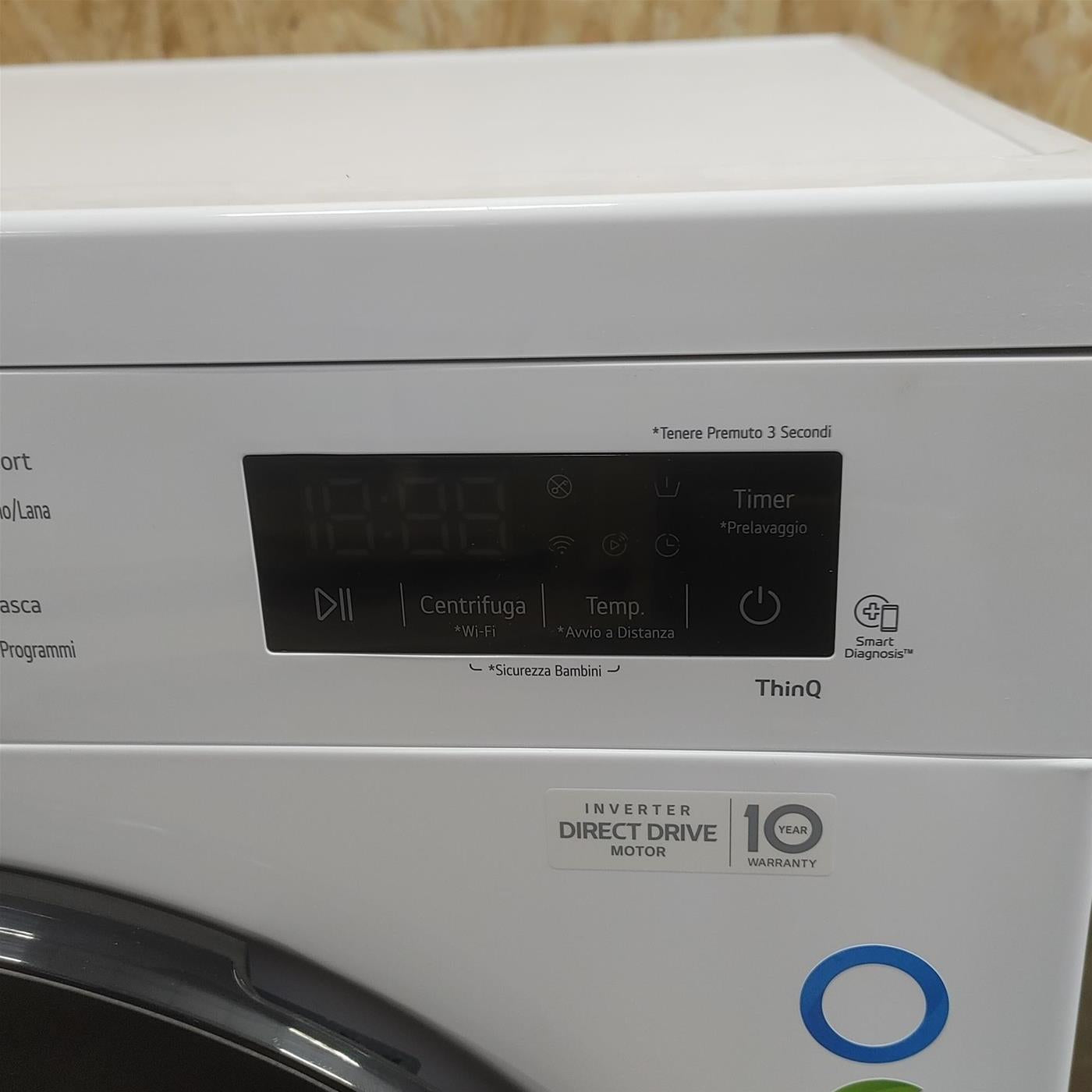 Lavatrice LG F4NX1009NWB 9 Kg Wifi