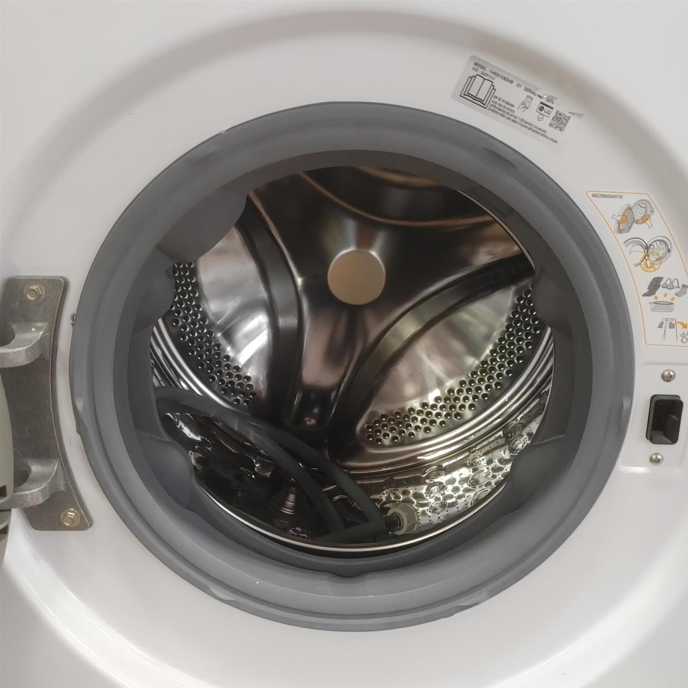 Lavatrice intelligente LG F4R3010NSWB AI DD, Lavaggio a vapore 10 Kg