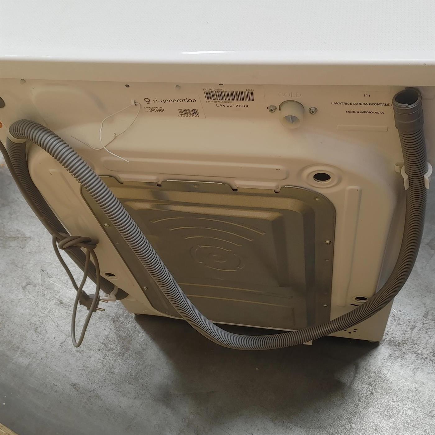 Lavatrice intelligente LG F4R3010NSWB AI DD, Lavaggio a vapore 10 Kg