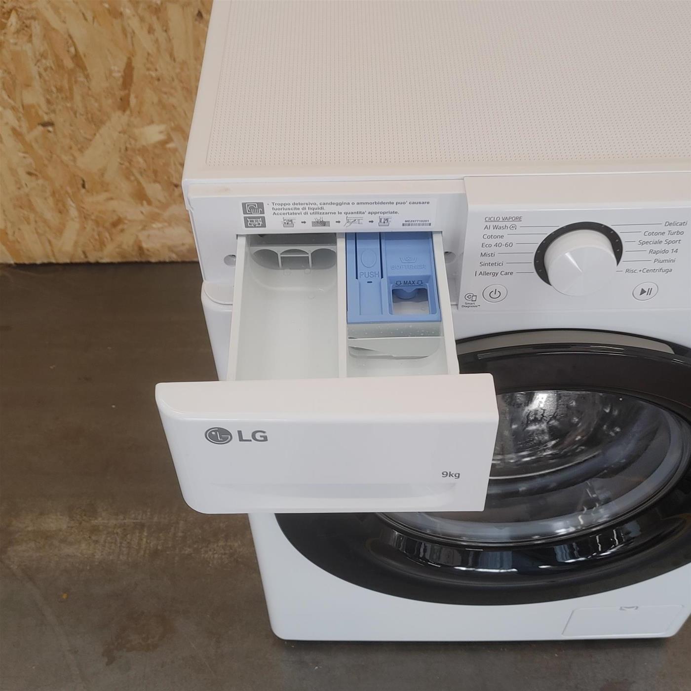 Lavatrice intelligente LG F2R3S09NSWB 9 Kg