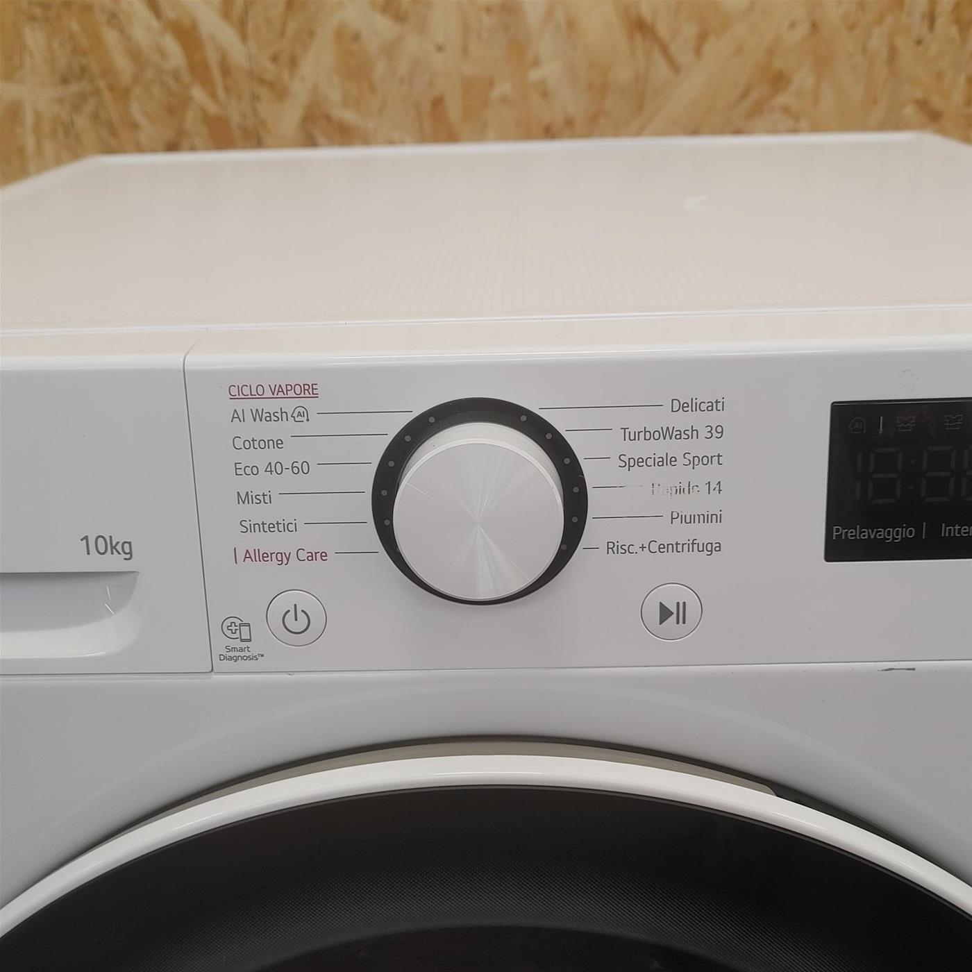 Lavatrice intelligente LG F4R5010TSWW 10 Kg AI DD