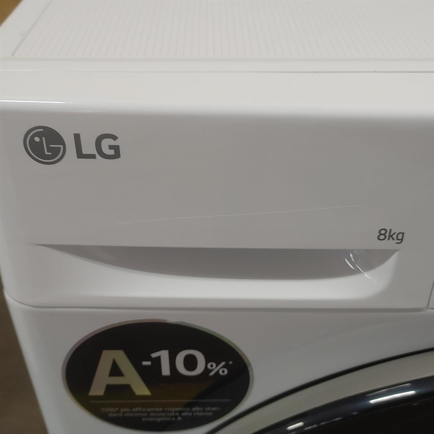 Lavatrice LG F2R3S08NSWB AI DD, Vapore, AI Wash 8 Kg