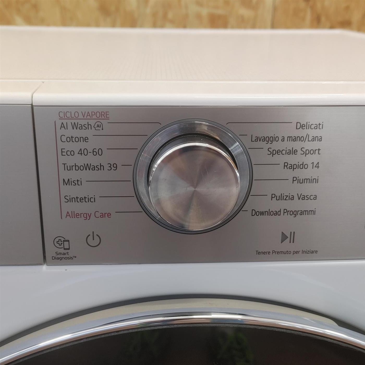 Lavatrice intelligente LG F4R9009TPWC AI DD 9 Kg