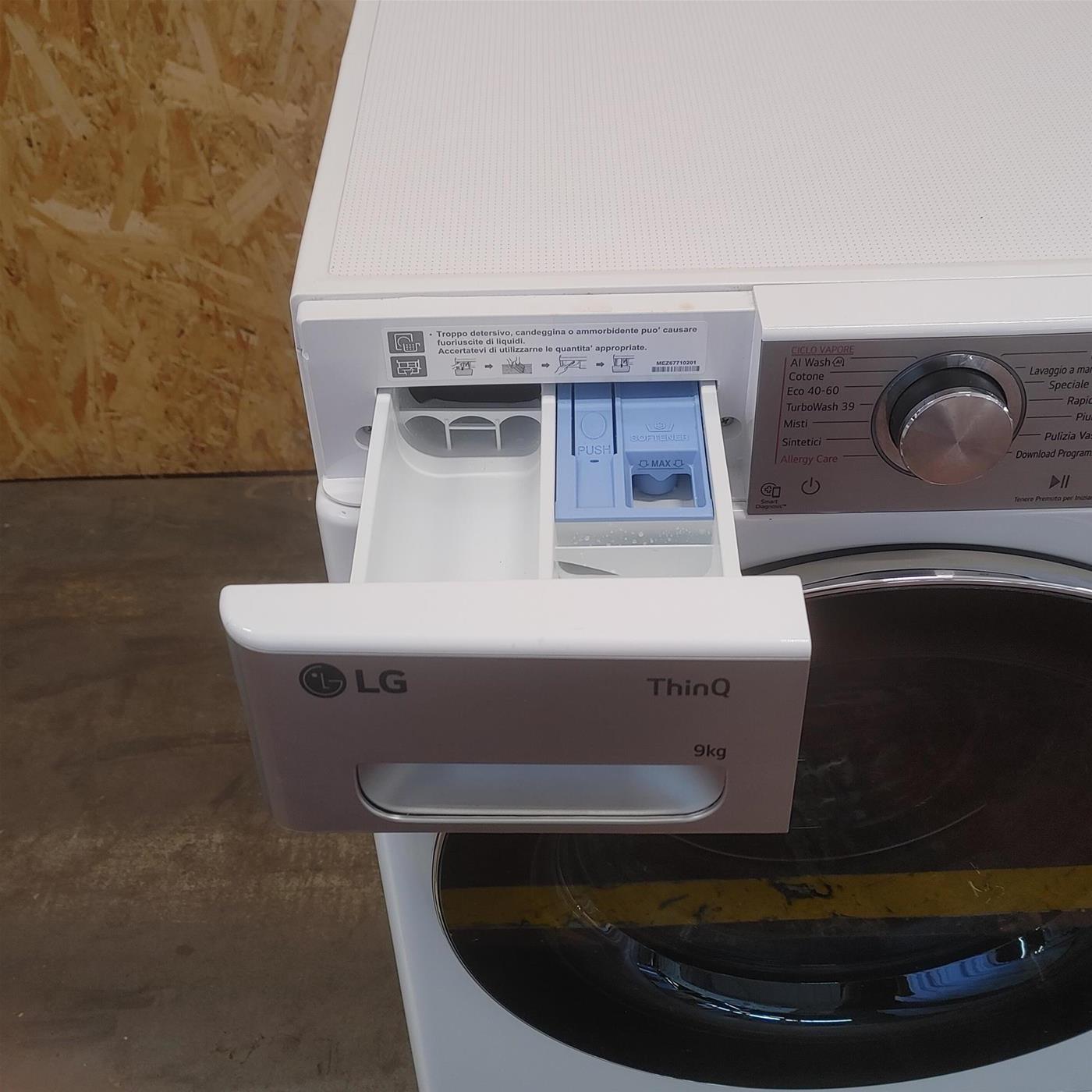 Lavatrice intelligente LG F4R9009TPWC AI DD 9 Kg