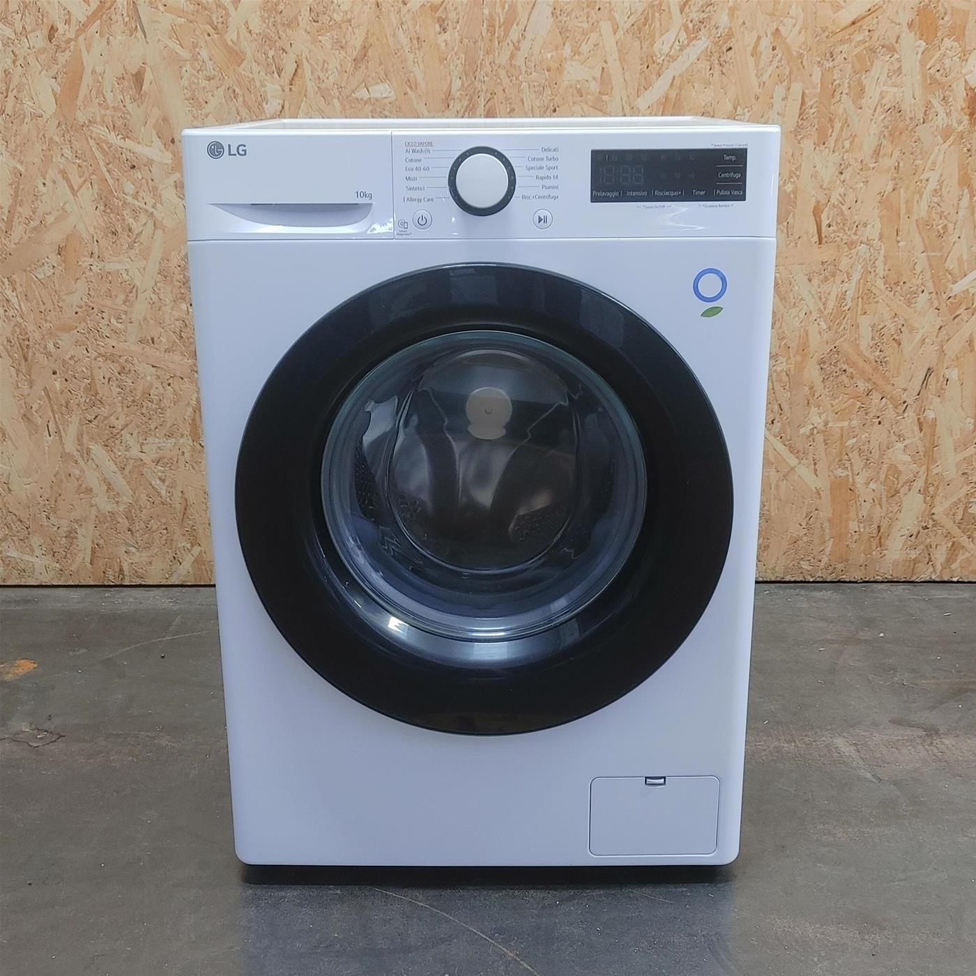 Lavatrice intelligente LG F4R3010NSWB 10 Kg AI DD, Lavaggio a vapore