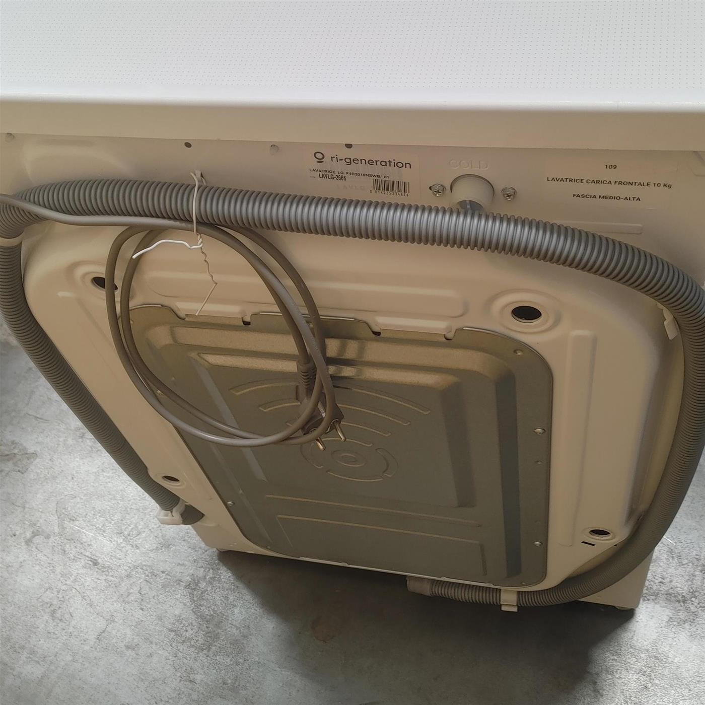 Lavatrice intelligente LG F4R3010NSWB 10 Kg AI DD, Lavaggio a vapore