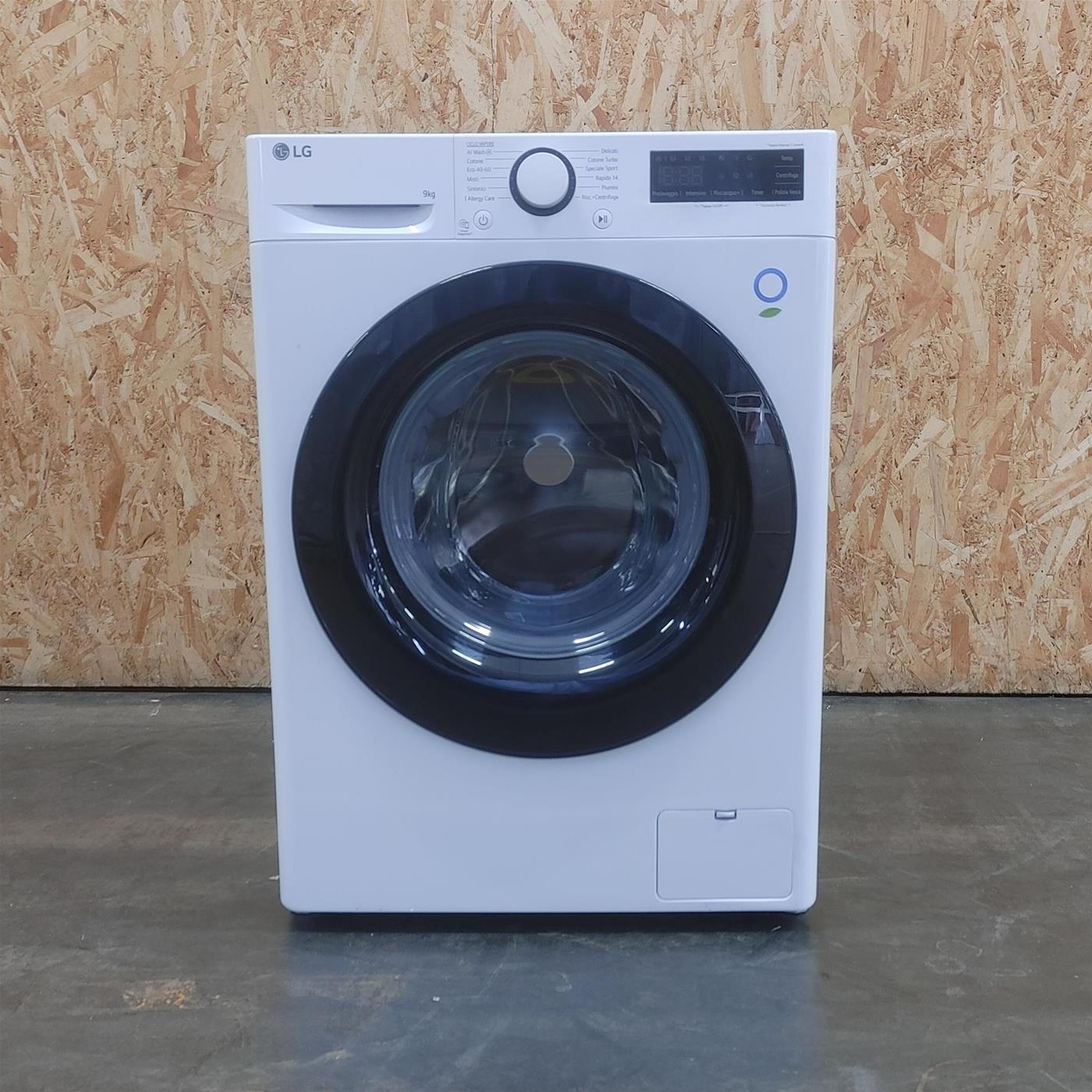 Lavatrice LG F2R3S09NSWB 9 Kg AI DD Vapore, AI Wash