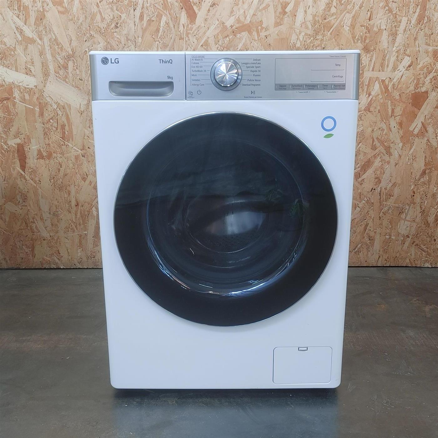 Lavatrice LG F4R9009TPWC 9 Kg AI DD TurboWash, Vapore