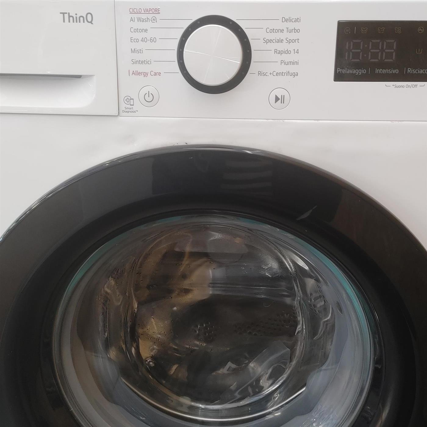 Lavatrice intelligente LG F2R3S08NSWB AI DD AI Wash 8 Kg