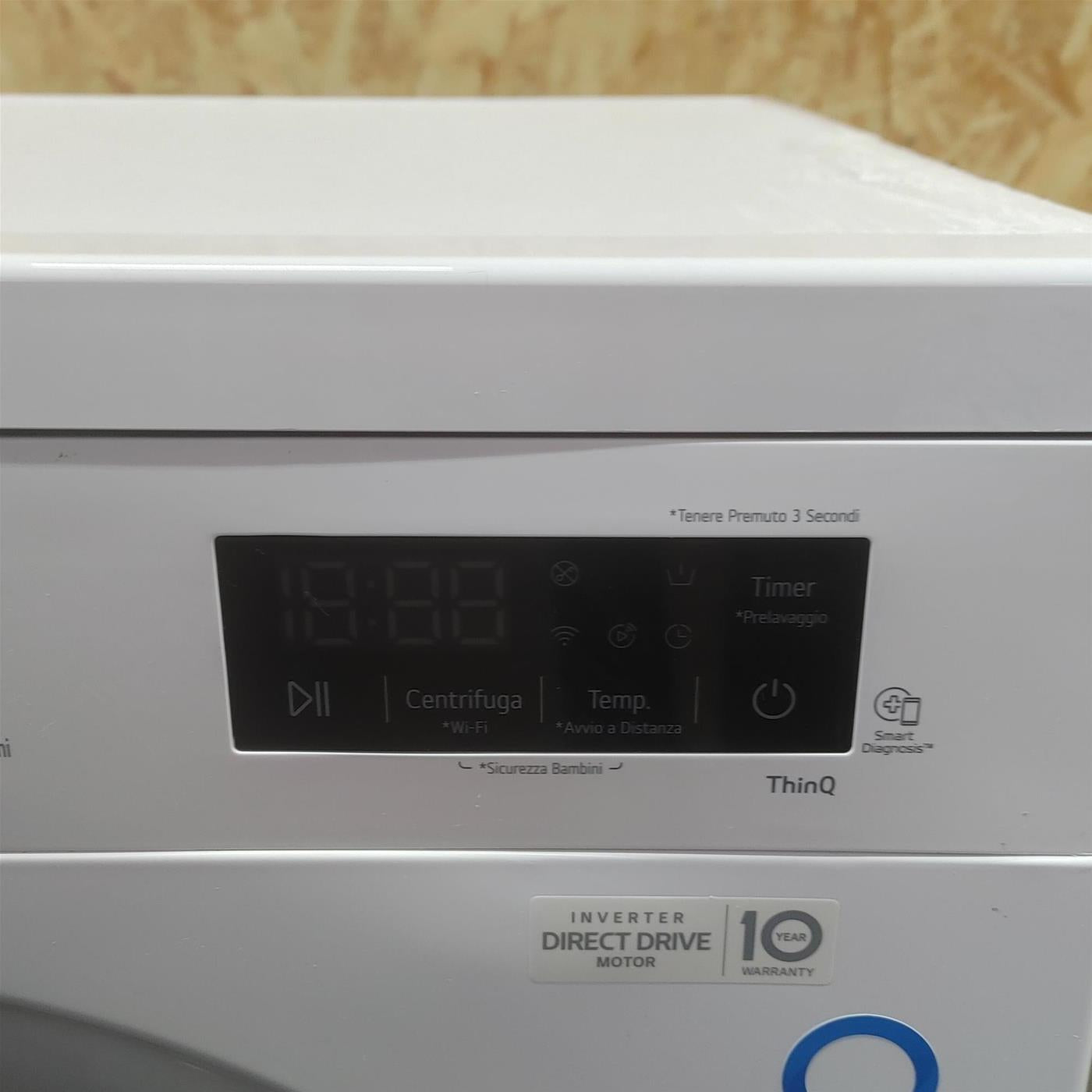 Lavatrice smart LG F4NX1009NWB Classe A 9 Kg