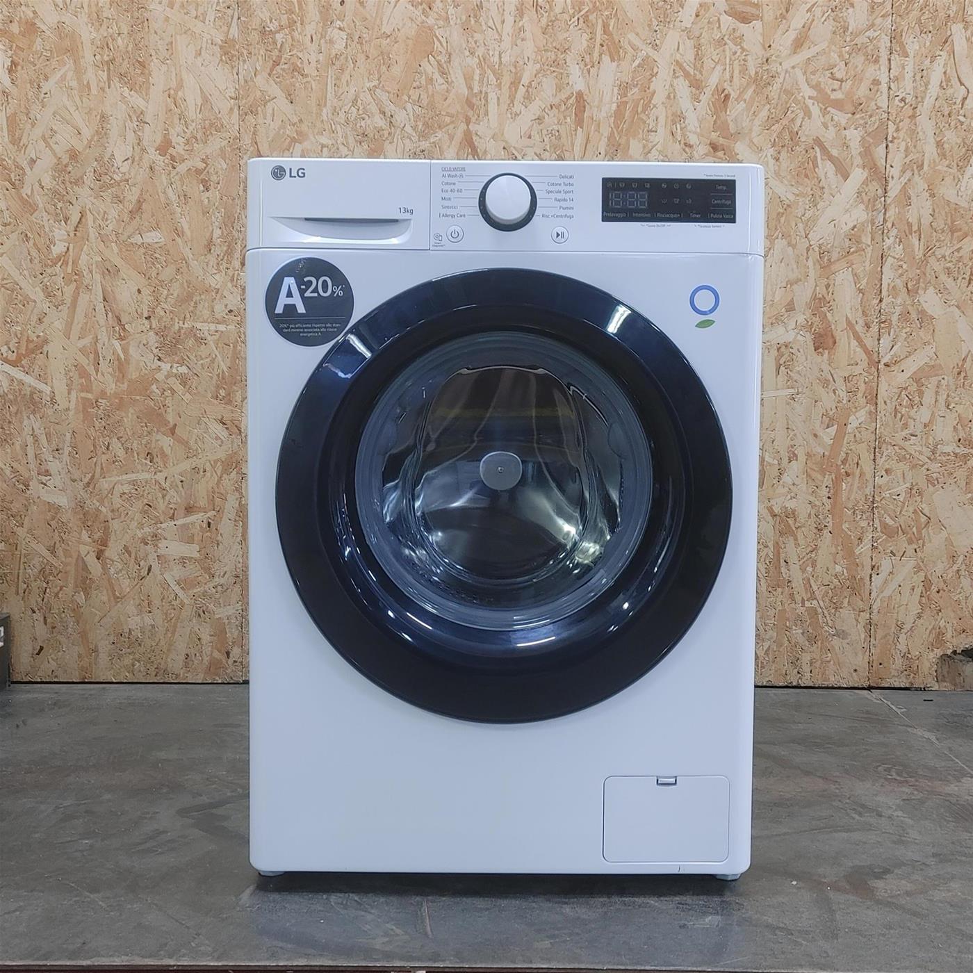 Lavatrice intelligente LG F4R3013NSWB Classe A 13 Kg