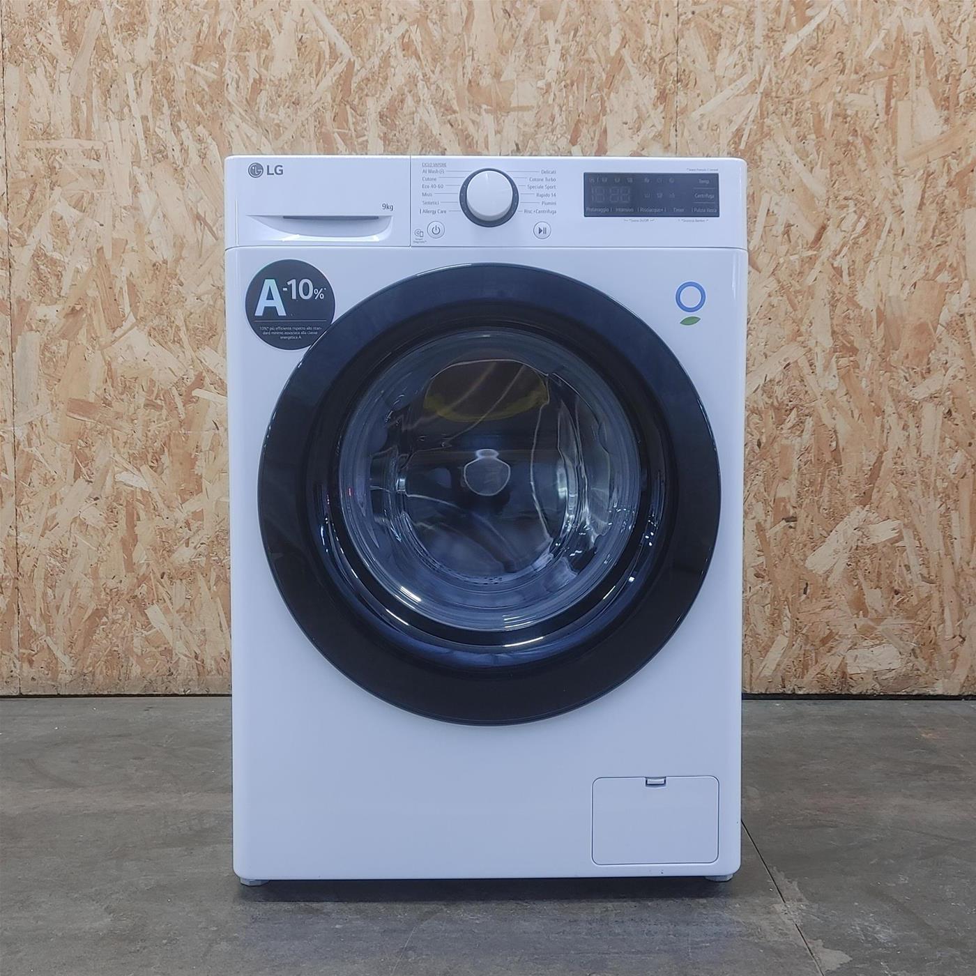 Lavatrice intelligente LG F2R3S09NSWB Classe A 9 Kg