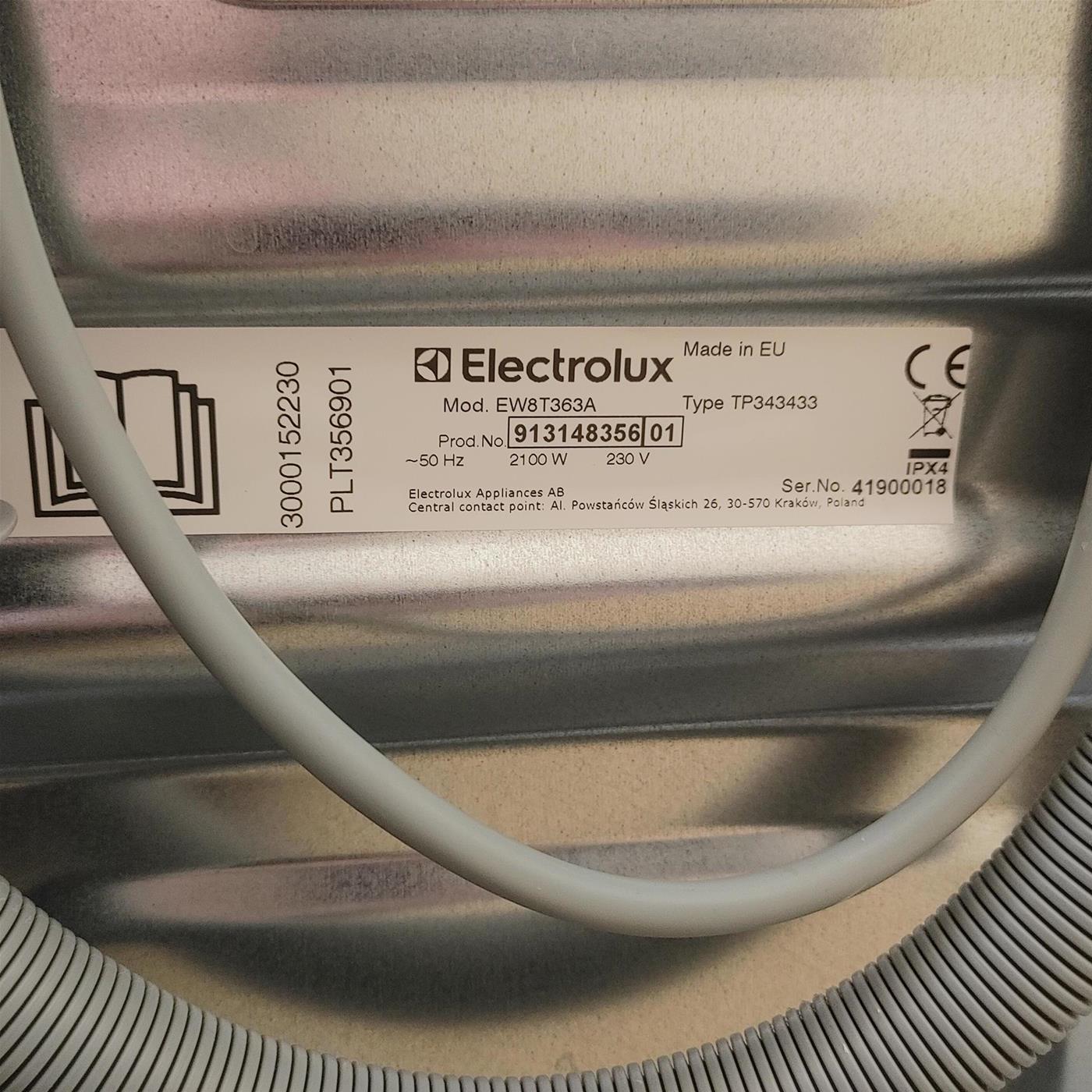 Lavatrice Electrolux EW8T363A Carica dall'alto 6 kg 1251 giri Bianco