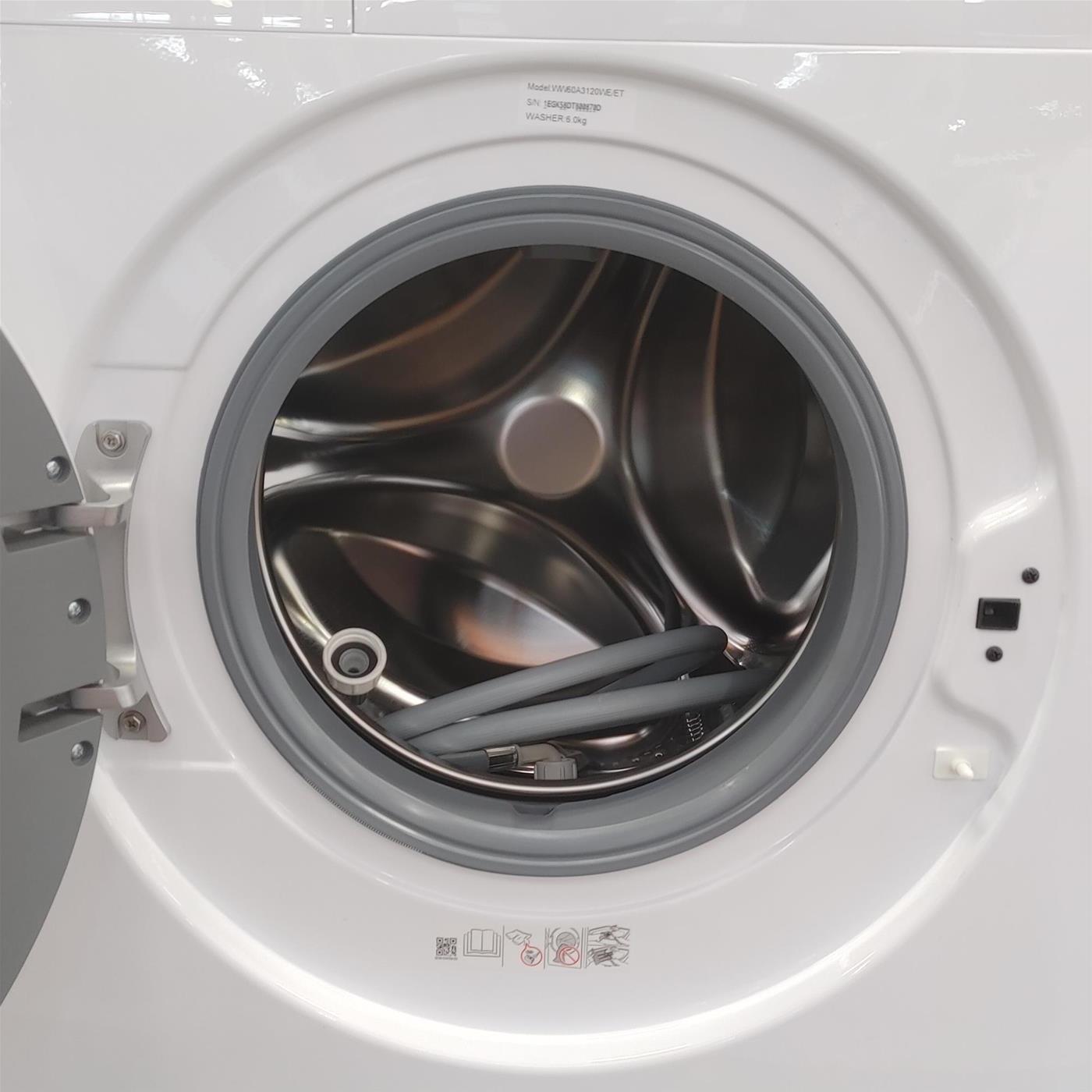 Lavatrice Samsung WW60A3120WE Caricamento frontale 6 kg 1200 Giri/min Bianco