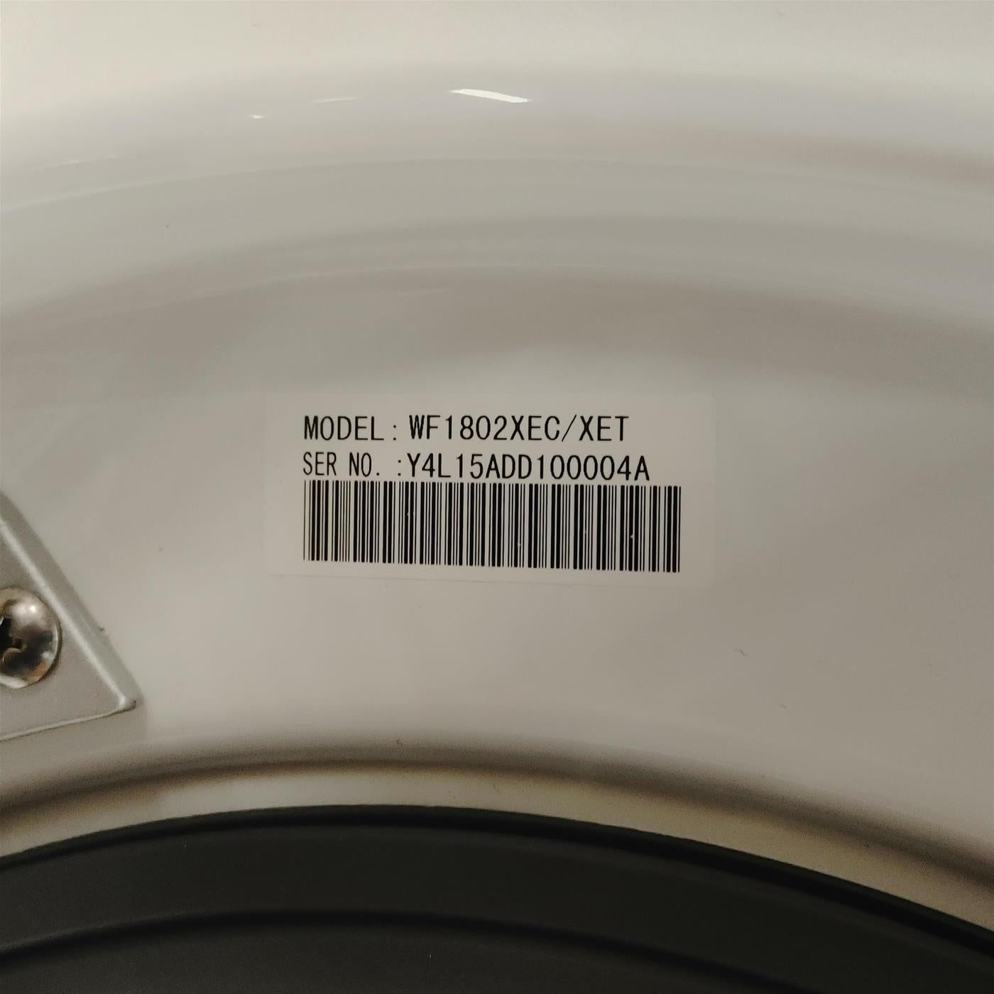 Lavatrice Samsung WF1802XEC/XET Carica frontale 8 kg 1200 Giri/min Bianco