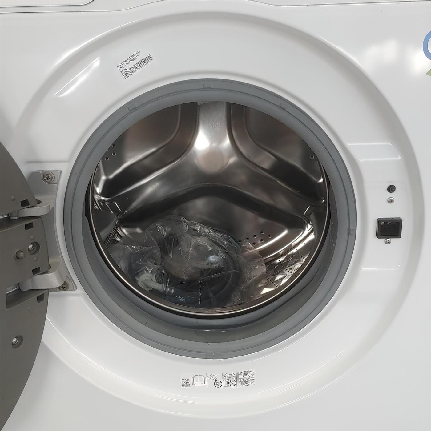 Lavatrice Samsung WW80T754DBT/S3 a carica frontale 8 kg 1400 giri/min Nero, Bianco