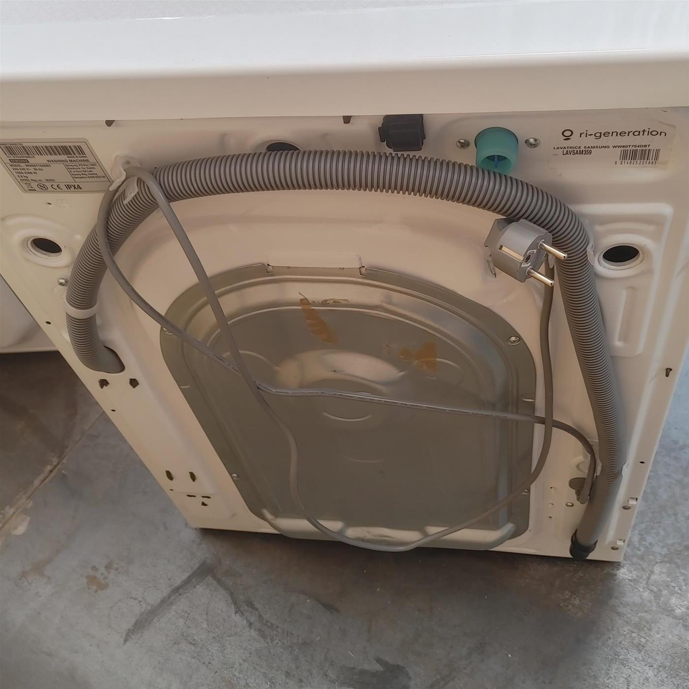 Lavatrice Samsung WW80T754DBT/S3 a carica frontale 8 kg 1400 giri/min Nero, Bianco