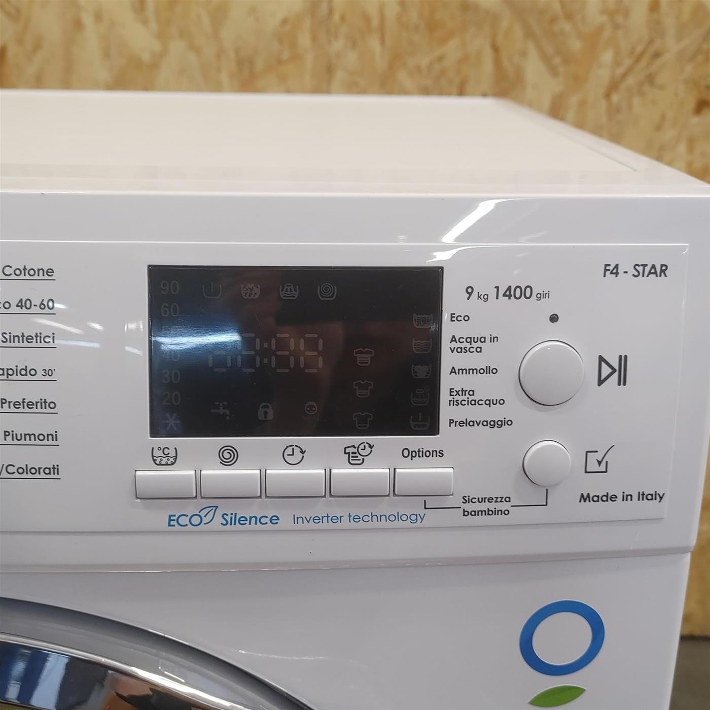 LAVATRICE SANGIORGIO F914DI8C 9 KG CLASSE D (EX A+++) 1400 RPM INVERTER
