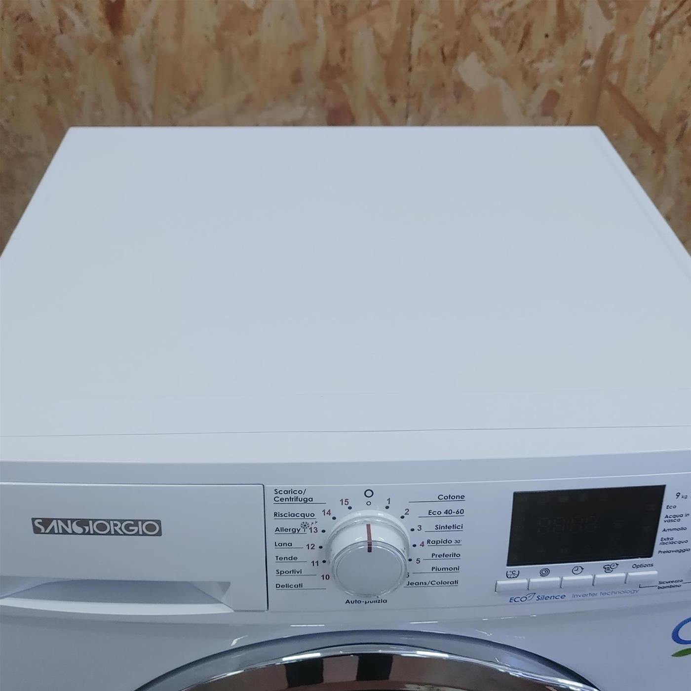 LAVATRICE SANGIORGIO F914DI8C 9 KG CLASSE D (EX A+++) 1400 RPM INVERTER